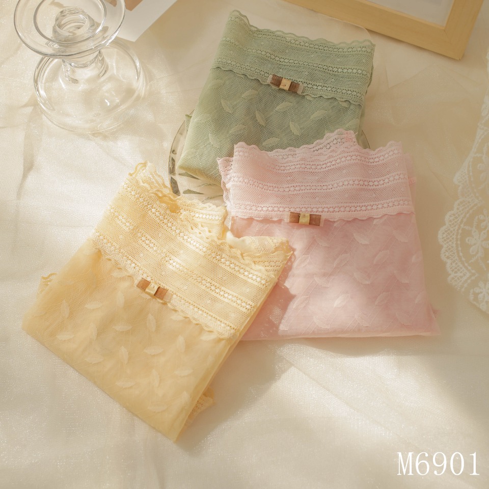 The Mystery of the Magic Box Summer Ultra-thin Lace sexy mid-waist Breathable, comfortable, cute and sweet style waist quick-drying lace women's pants Specification image