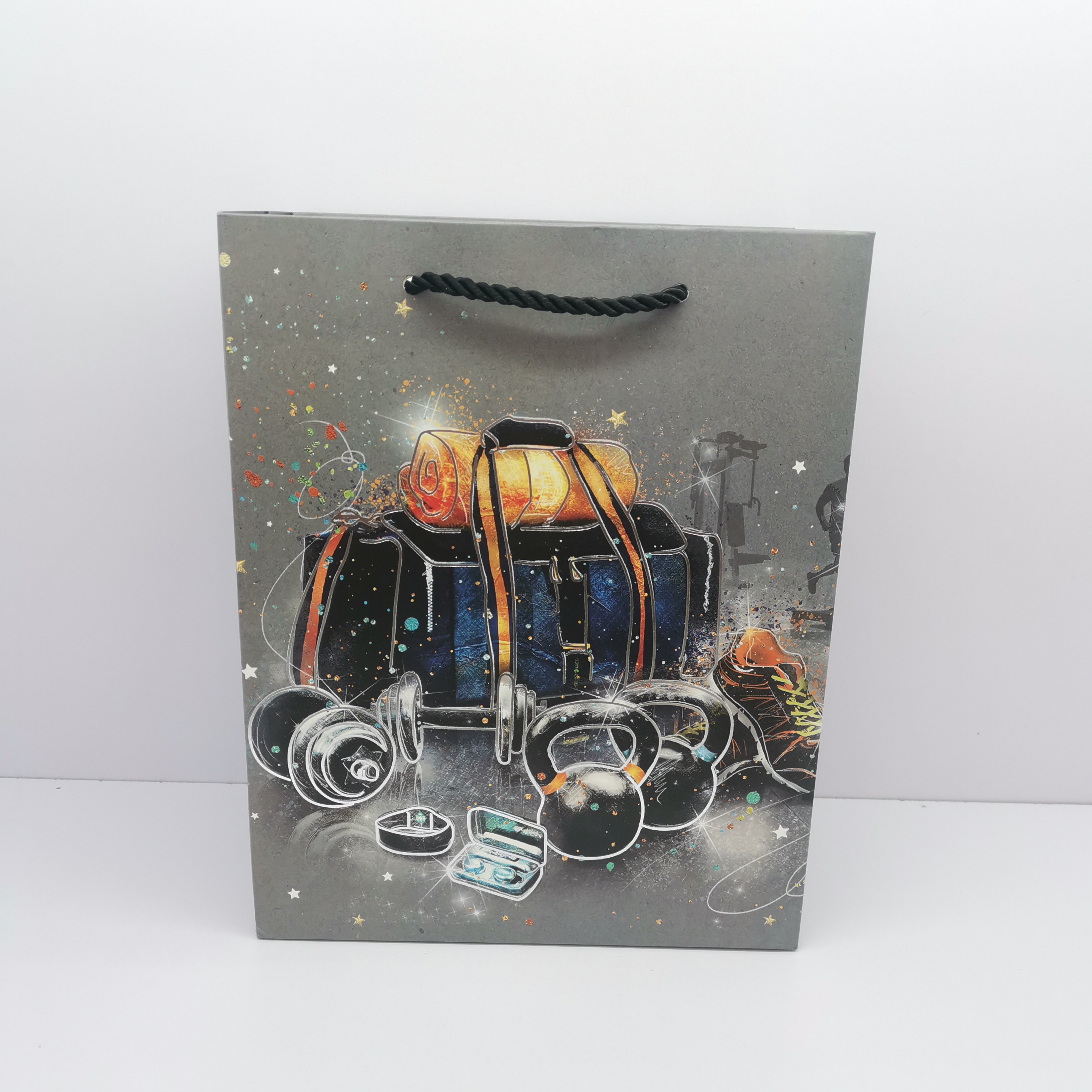 Father's Day gift bags, men's handbags, daily paper bags with silver foil stamping technology are in stock Application Scenario