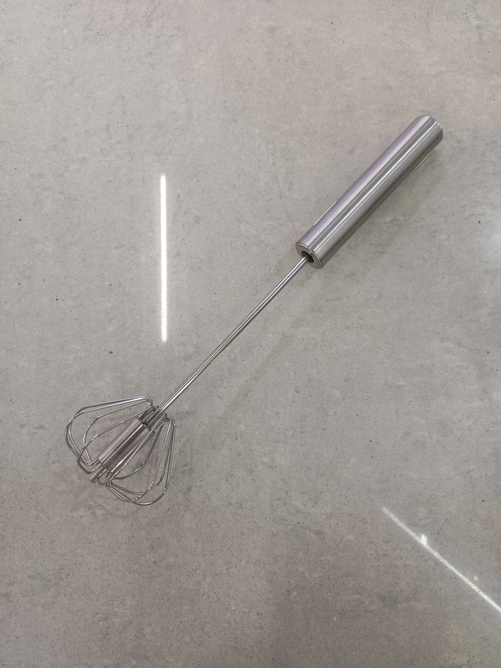 不锈钢半自动打蛋器鸡蛋搅拌器手动按压旋转打蛋器厨房烘焙小工具