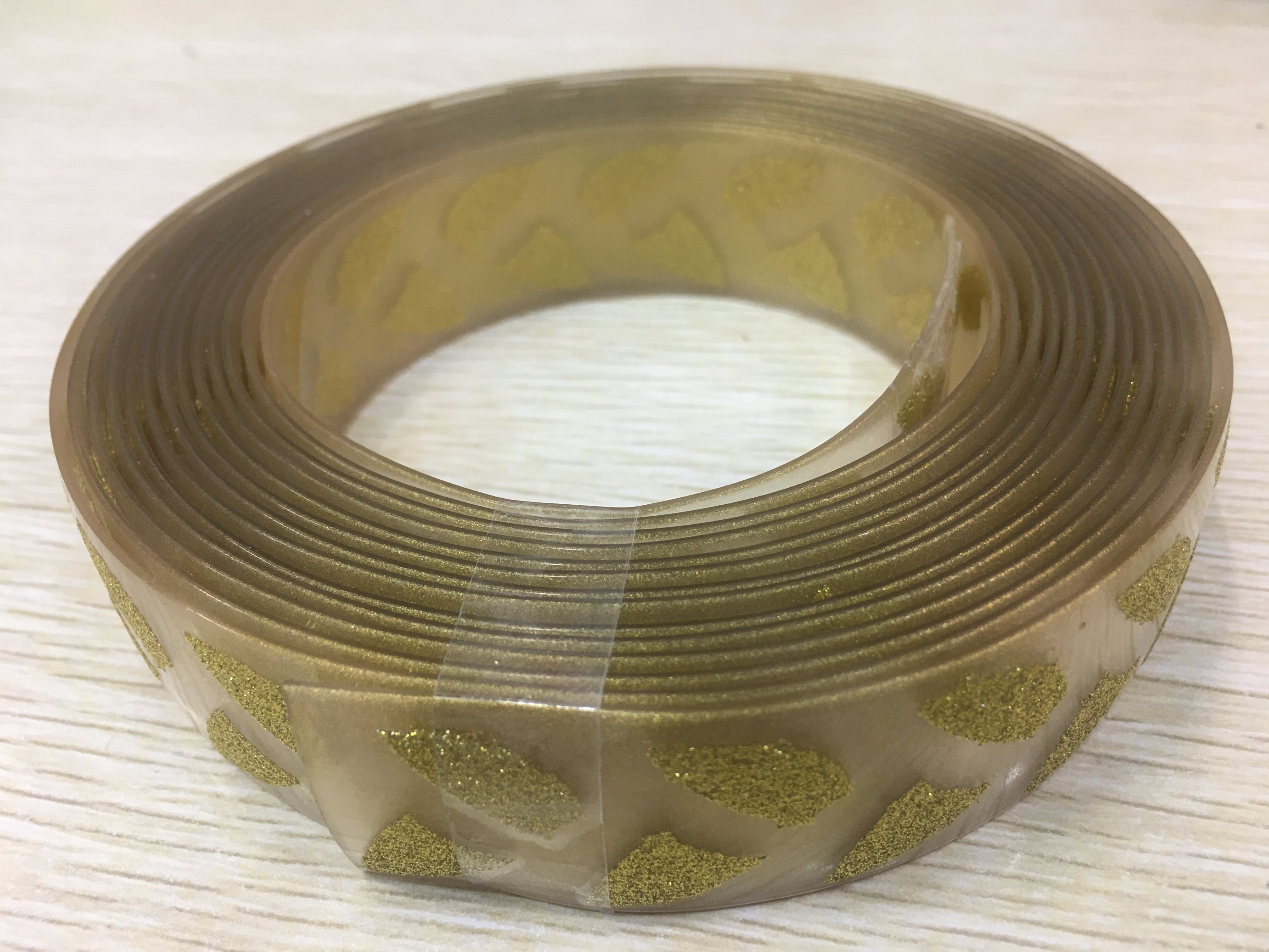 供应烫粉皮带条 PVC腰带塑胶条 高透明塑时装带#鞋包pvc磨砂条