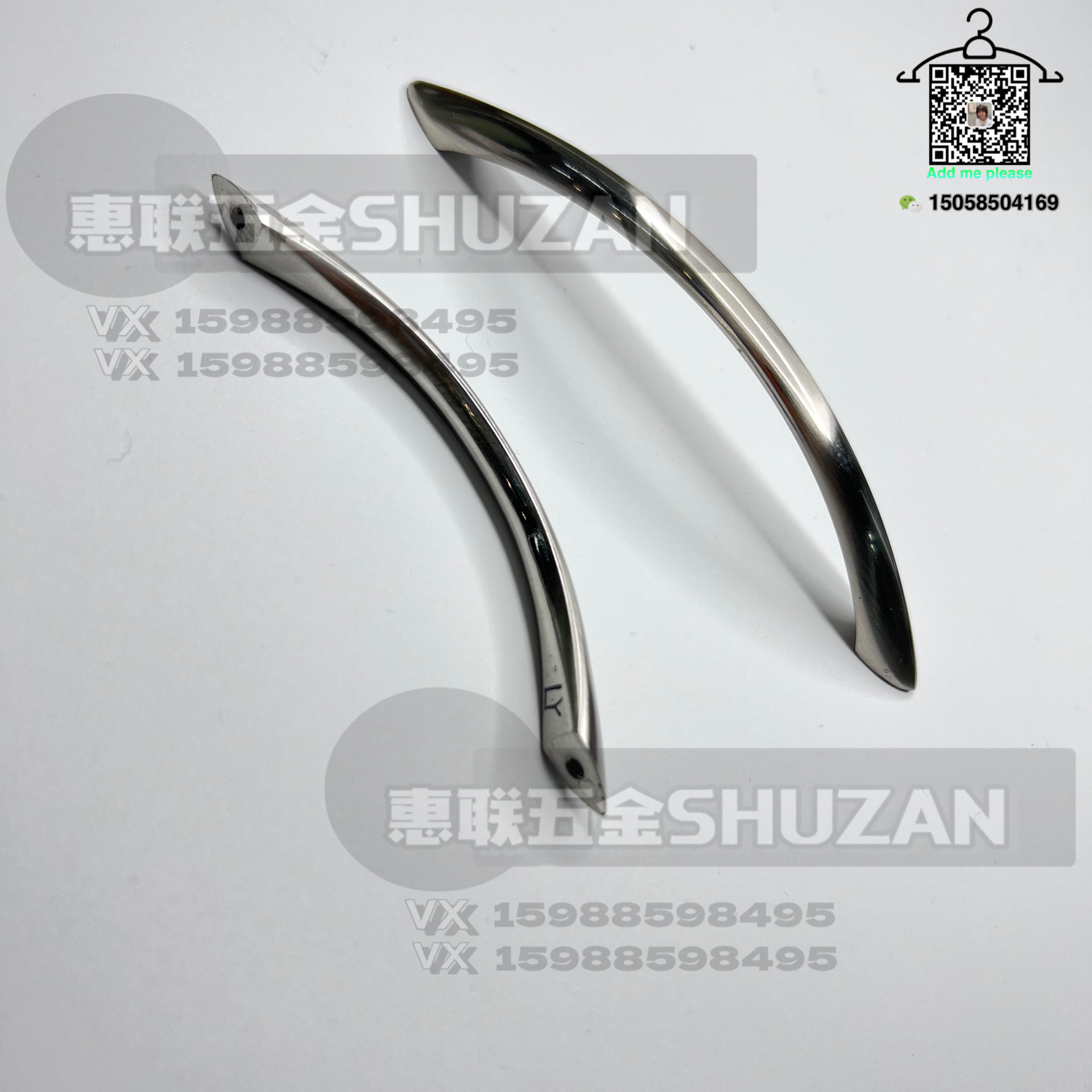 Specialized for foreign trade household aluminum alloy silver handles, cabinet door handles, coffee table cabinet door handles and hardware accessories Specification image