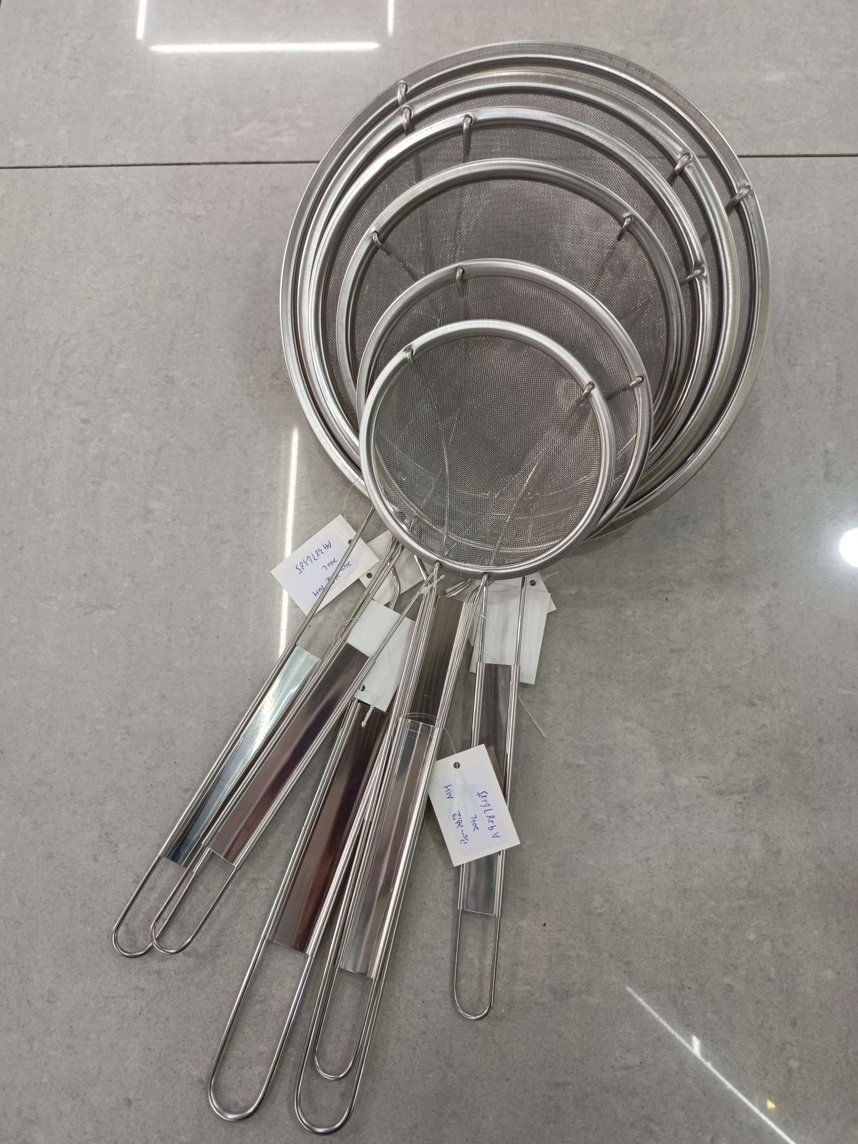 家用不锈钢钢柄油捞油格 厨房工具火锅豆浆长柄漏勺油炸沥油网漏
