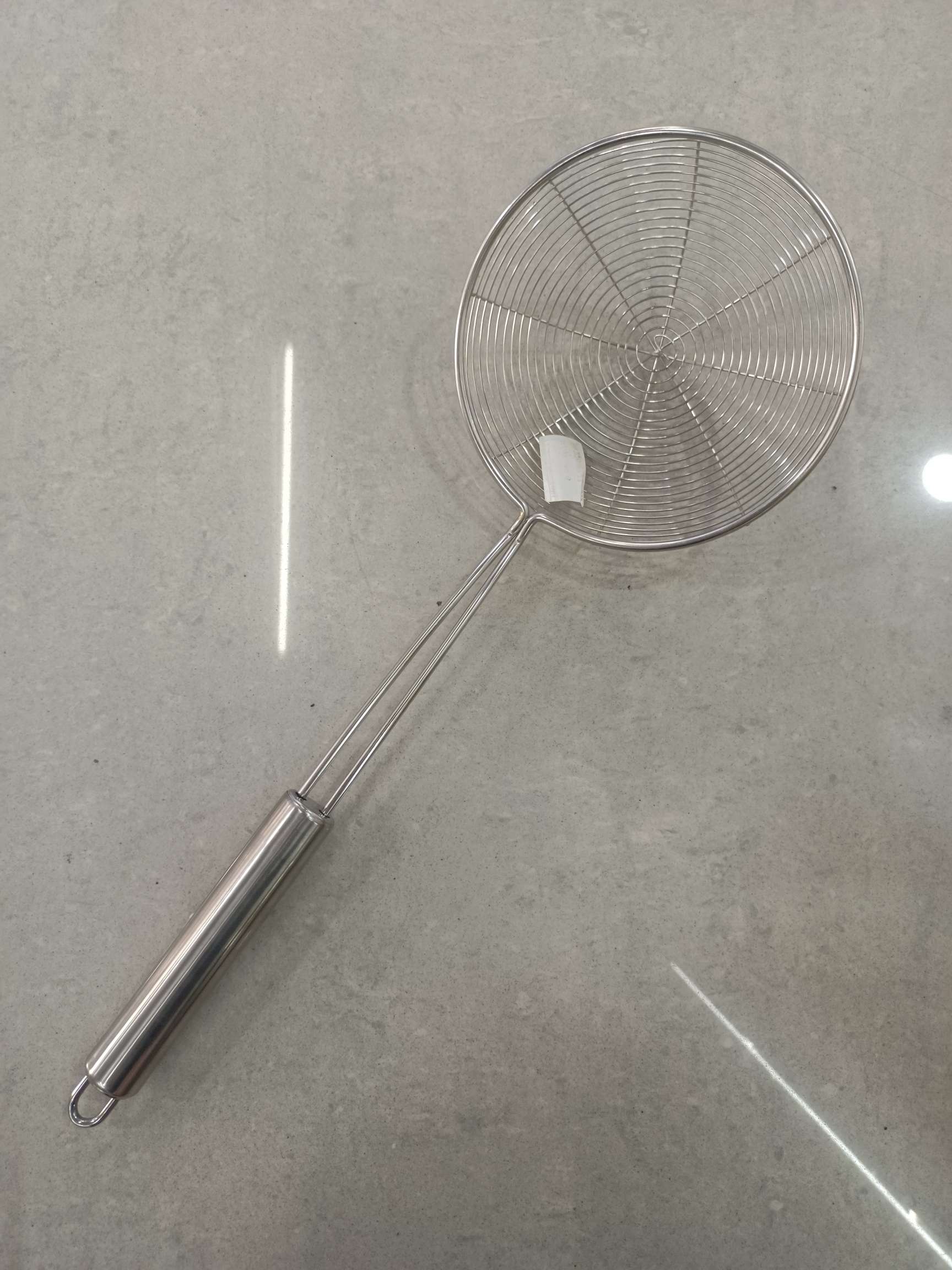 不锈钢加粗圆柄线漏火锅油炸网漏过滤漏勺厨房小工具过滤捞面勺详情图3