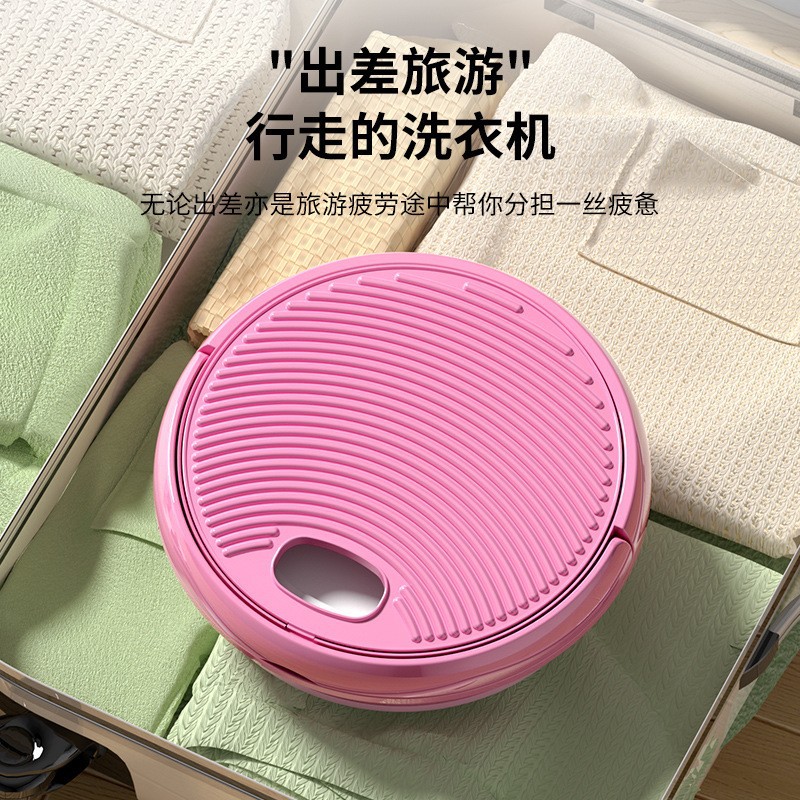 Portable folding washing machine, a perfect tool for washing socks Item Picture
