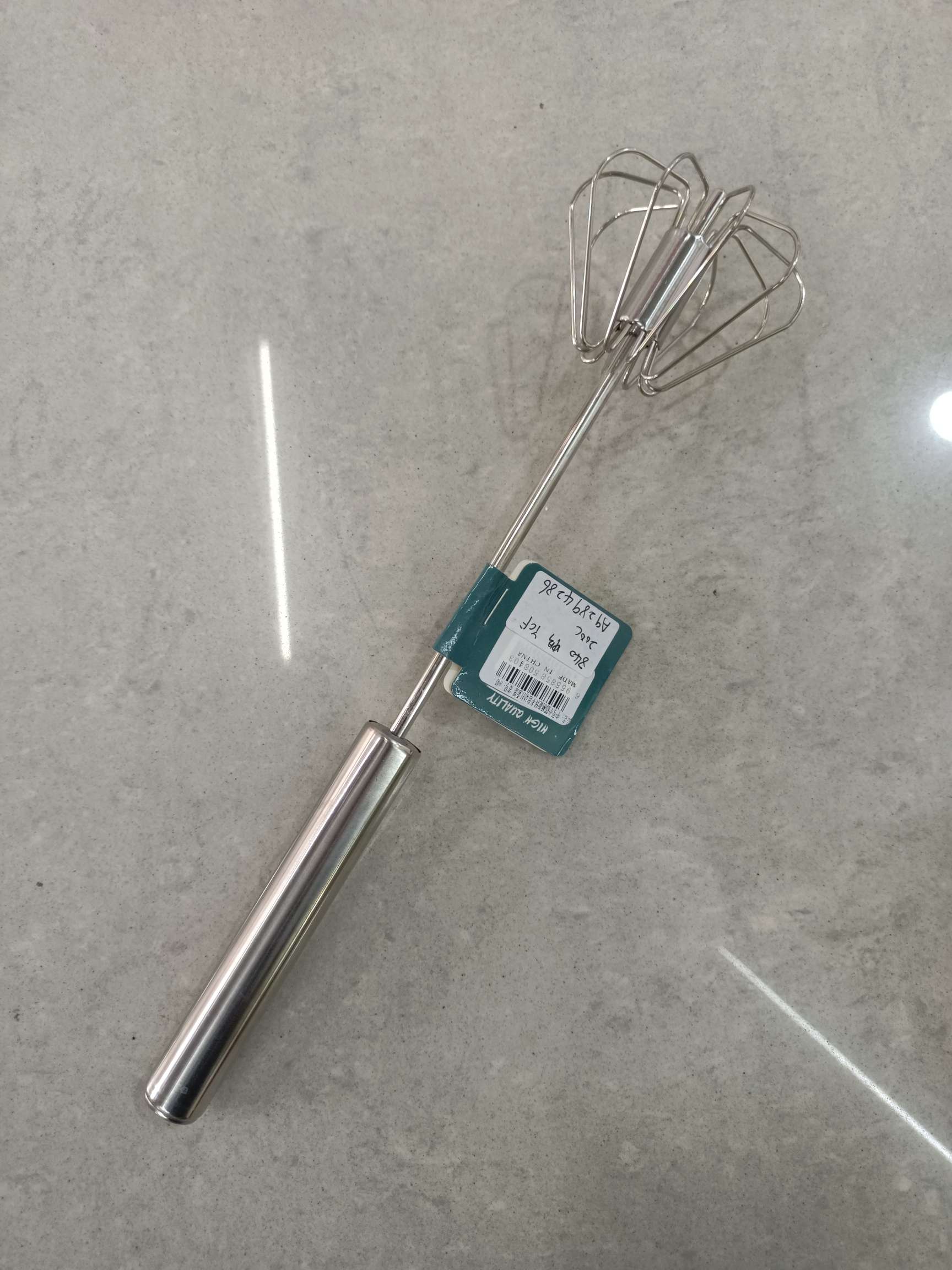 不锈钢半自动打蛋器鸡蛋搅拌器手动按压旋转打蛋器厨房烘焙工具详情图5