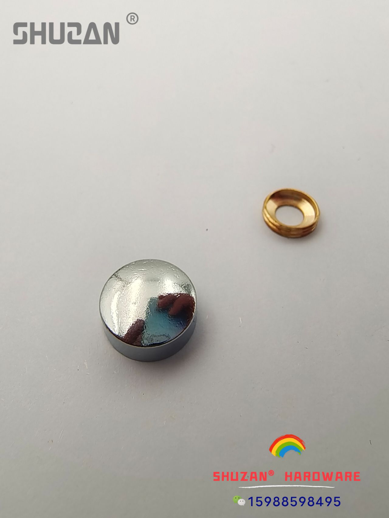 广告钉/装饰盖/镜钉白底实物图