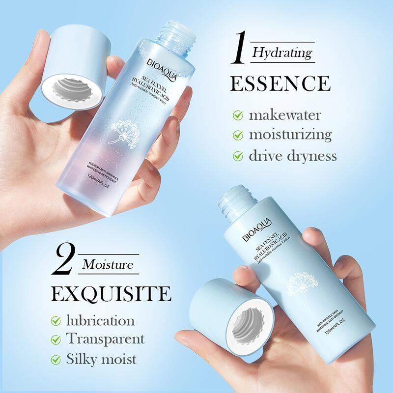 Cross-border trade BIOAOUA Sea Fennel Hyaluronic Acid Anti-Wrinkle Essence Lotion Hydrating Moisturizing Toner Set Specification image
