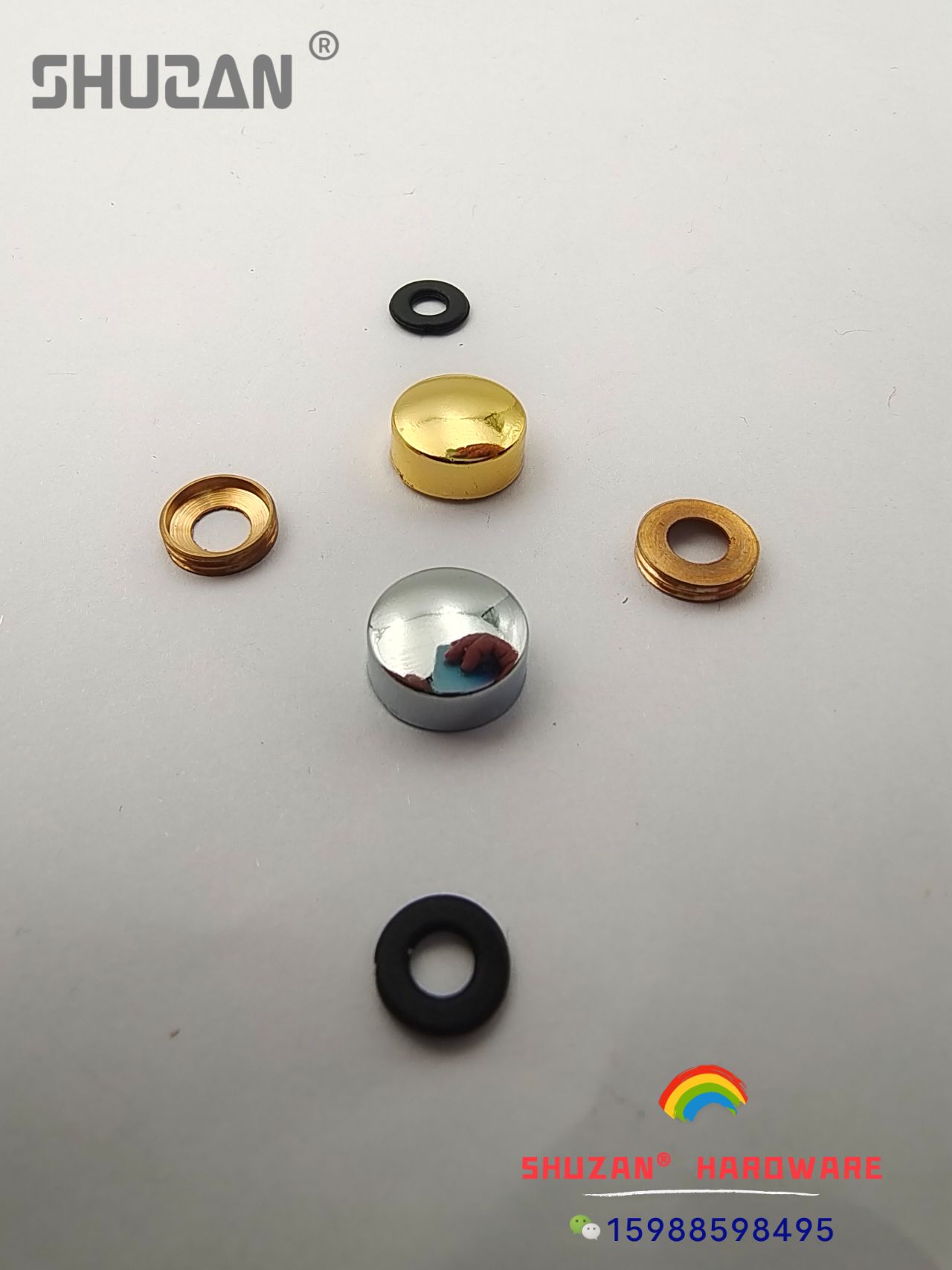 专供外贸 镜钉镜子装饰帽玻璃装饰盖固定螺丝盖不同颜色规格定制