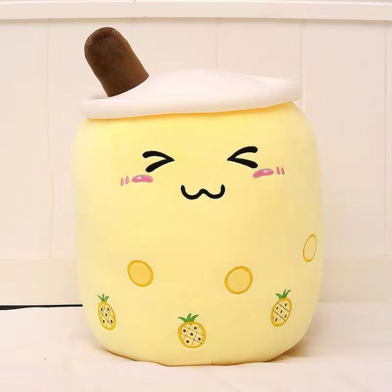 Milk tea cup throw pillow, fruit milk tea cup doll, cross-border supply, plush toy, sleeping girl doll Item Picture