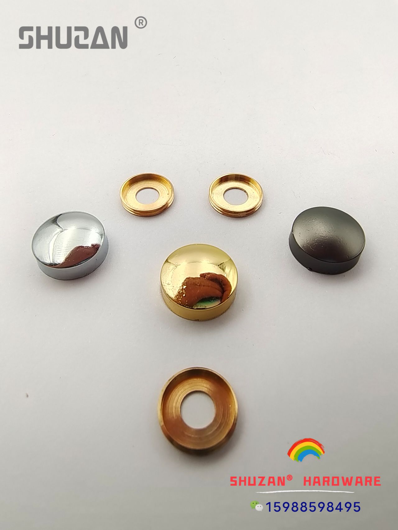 专供外贸 镜钉镜子装饰帽玻璃装饰盖固定螺丝盖广告钉钉帽 可定制