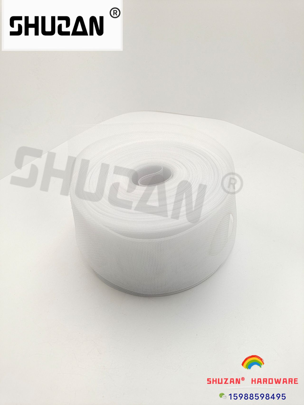 源头厂家 8cm/10cm加厚斜纹棉有纺窗帘布带现货批发 窗帘窗幔衬带 