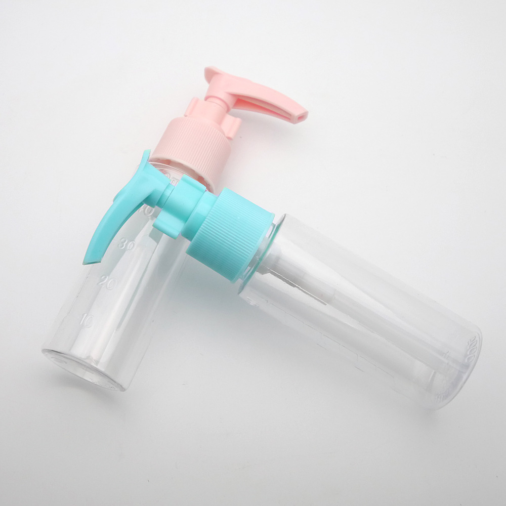 50ml transparent long plastic duckbill bottle for body wash repackaging cosmetics, wholesale empty bottles. detail image 5
