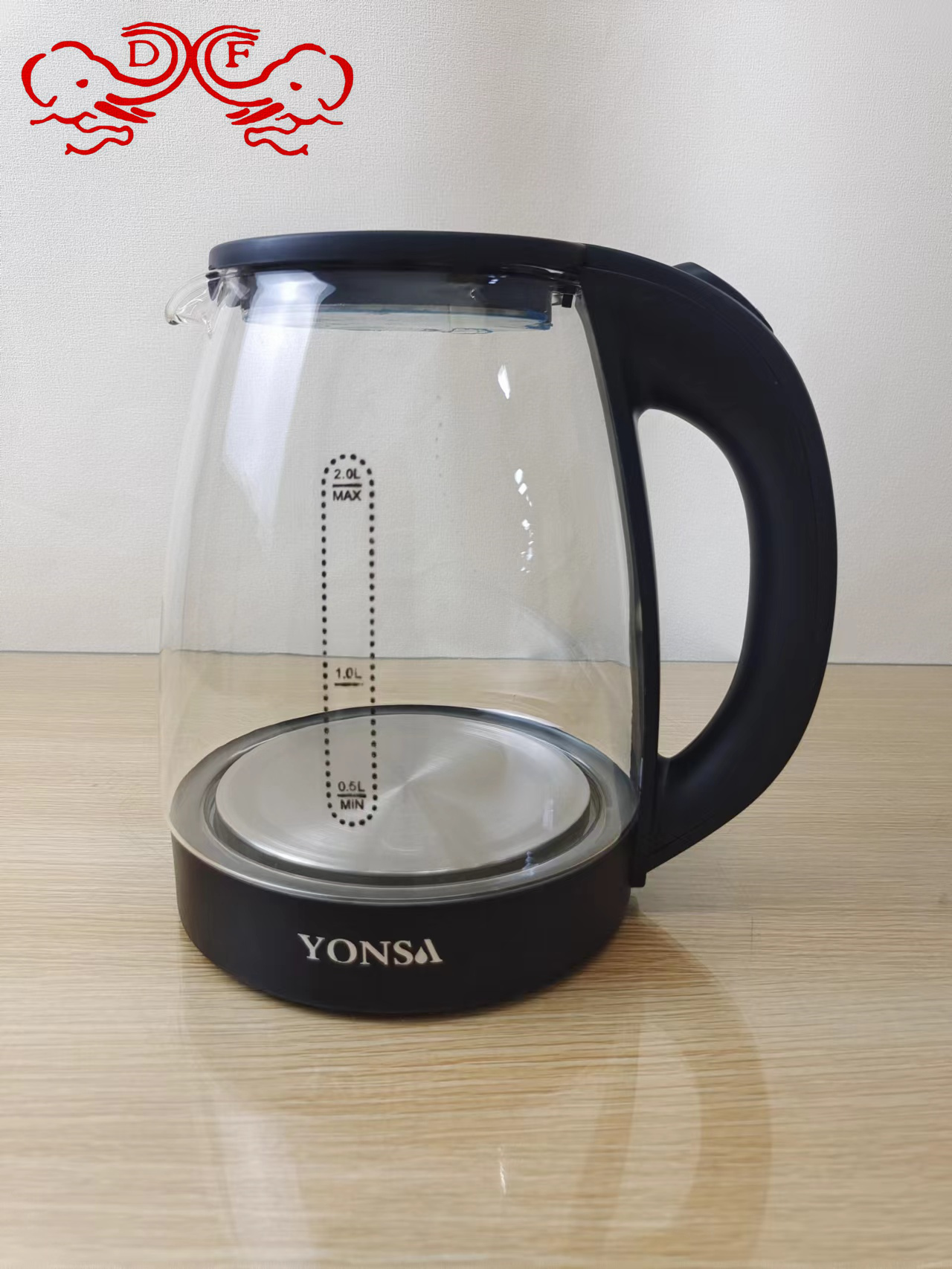 DF68119 Stainless steel hot water kettle, boiling water kettle, boiling water, tea brewing kettle, electric water kettle, electric heating kettle, DF Trading house Item Picture