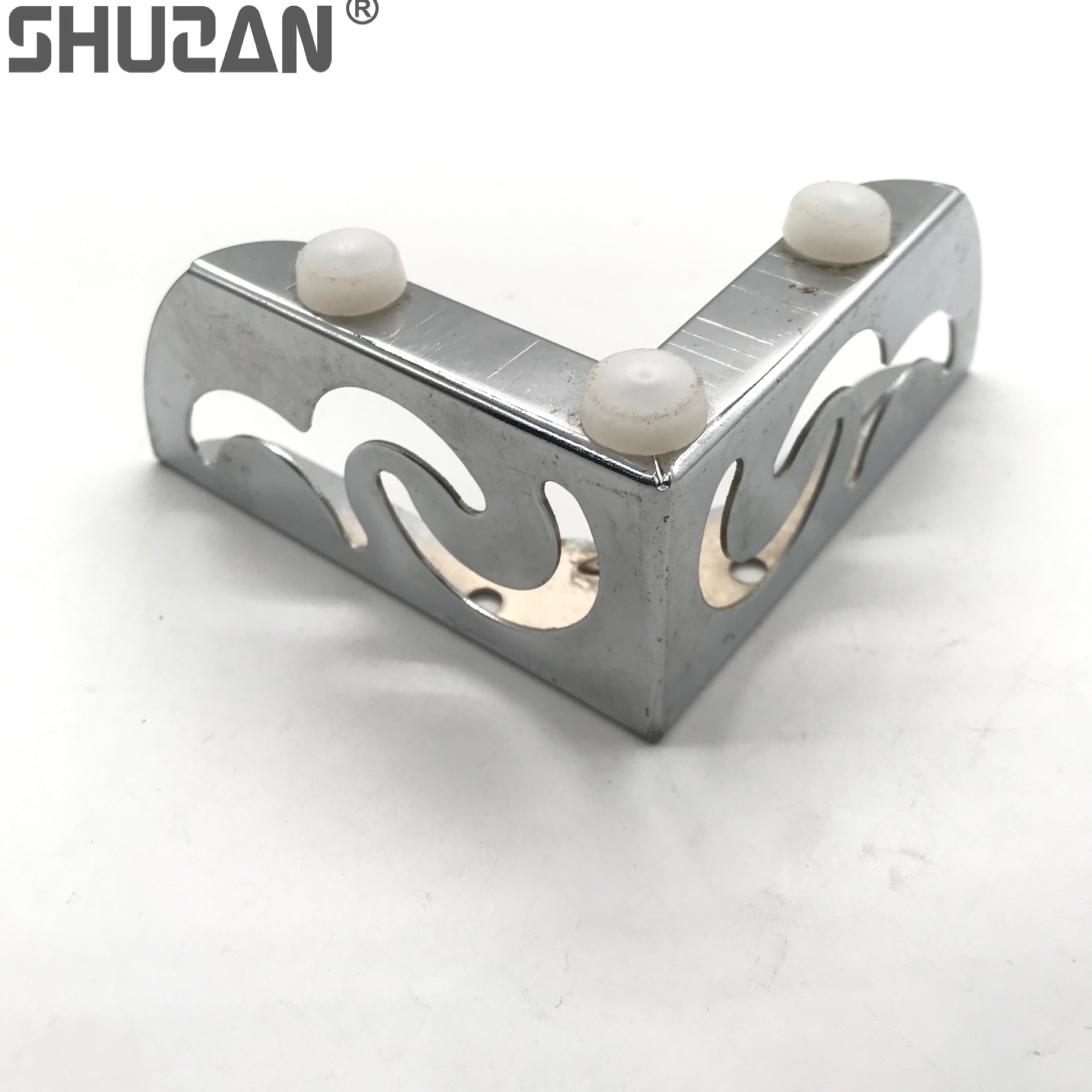 The household alloy foot support feet are silver and durable