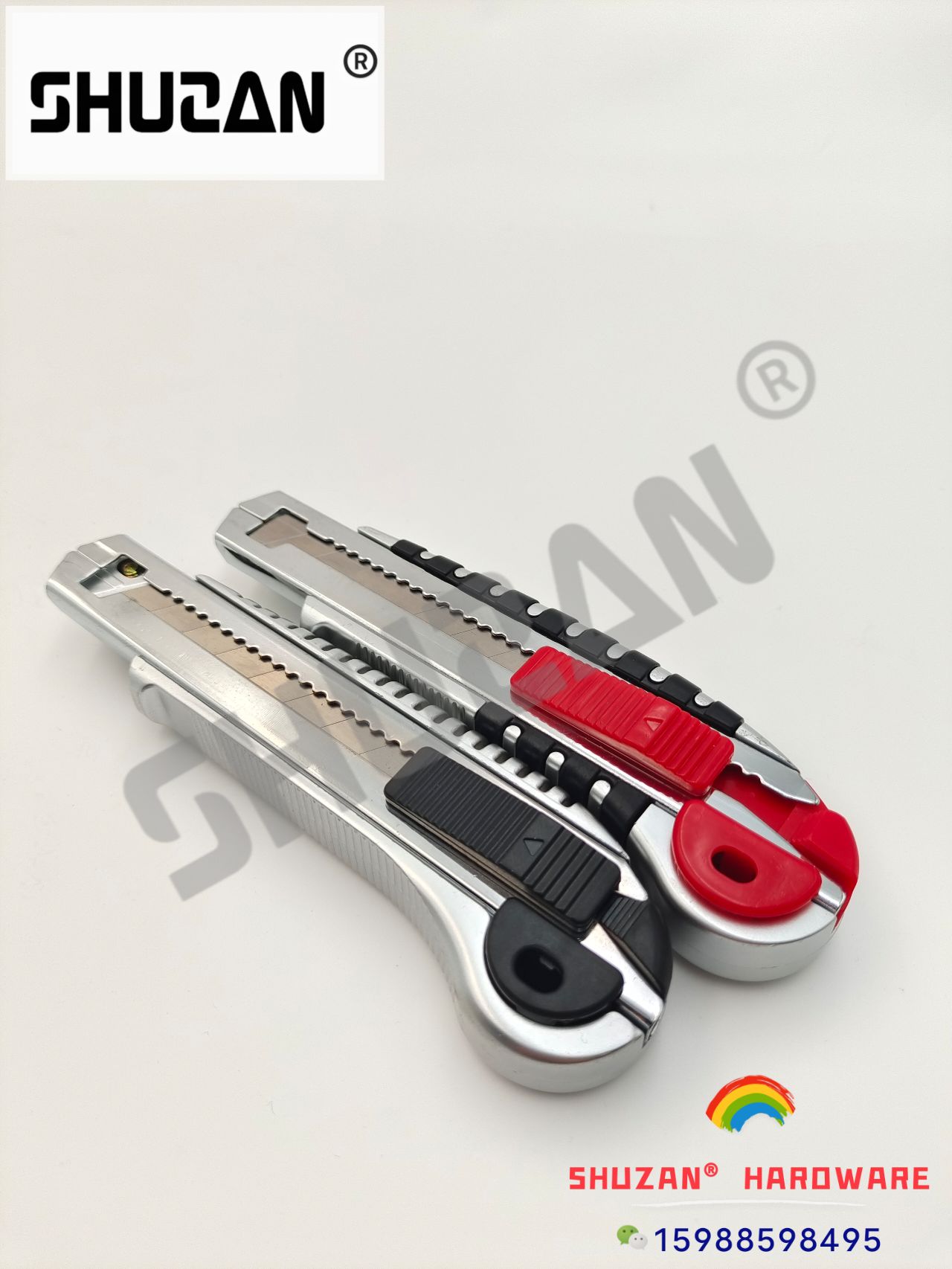 Shuzan Factory Direct sales thickened stainless steel utility knife holder, paper cutting and box opening knife, multi-functional hardware tool set Application Scenario