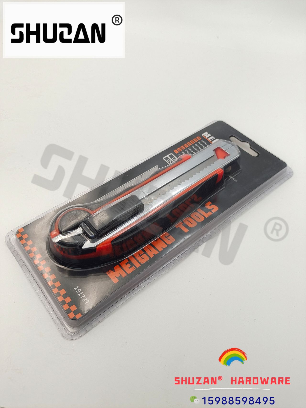 Shuzan thickened and durable utility knife set for paper cutting, unboxing, knife stand, multi-functional hardware tools with utility blades