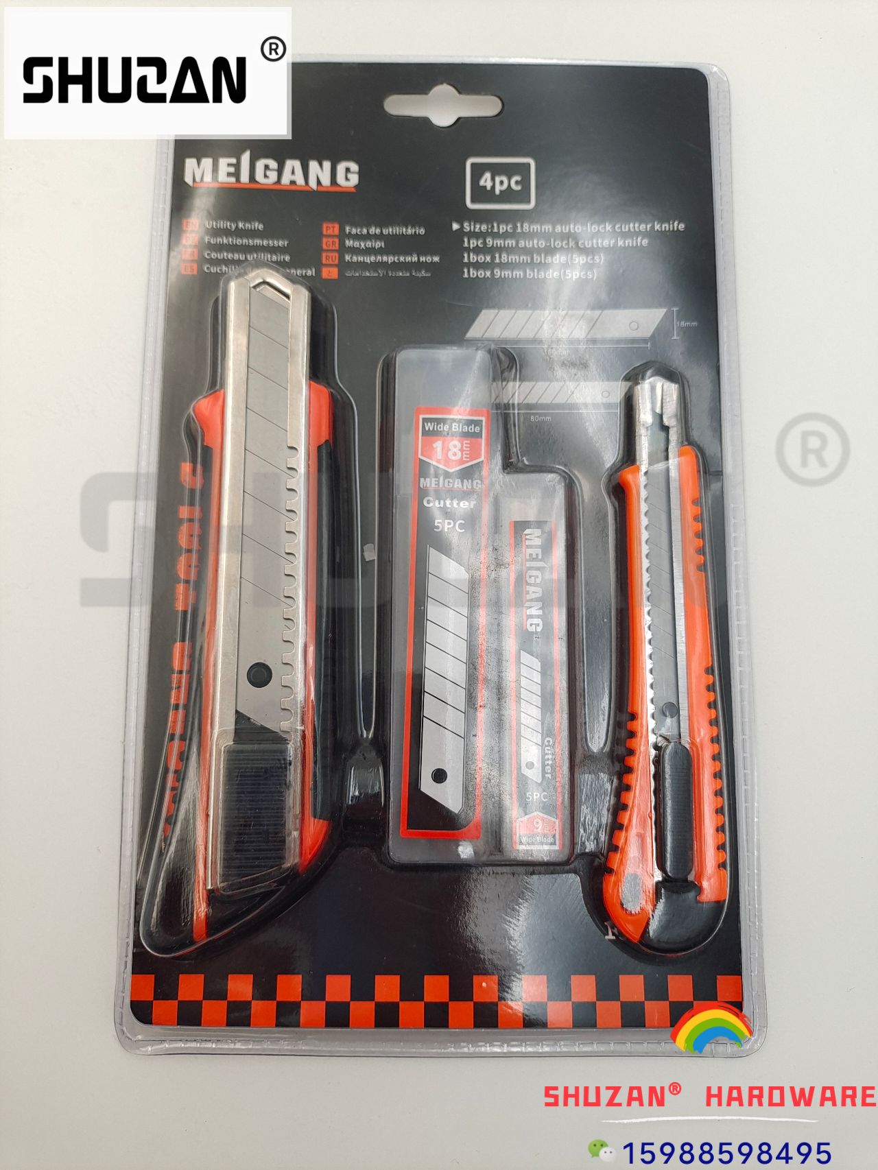 Shuzan thickened anti-slip Utility knife Holder set, paper cutting, unboxing, Express delivery, Factory direct sales, multi-functional utility knife Application Scenario