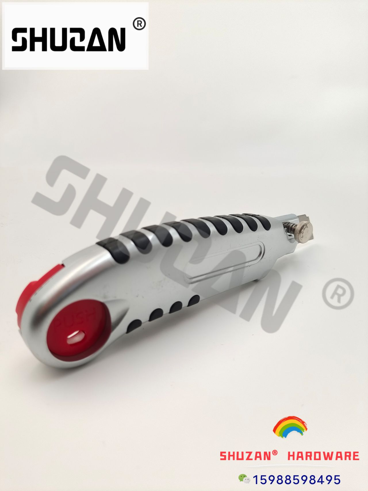 Shuzan Factory Direct sales thickened stainless steel utility knife holder, paper cutting and box opening knife, multi-functional hardware tool set Specification image