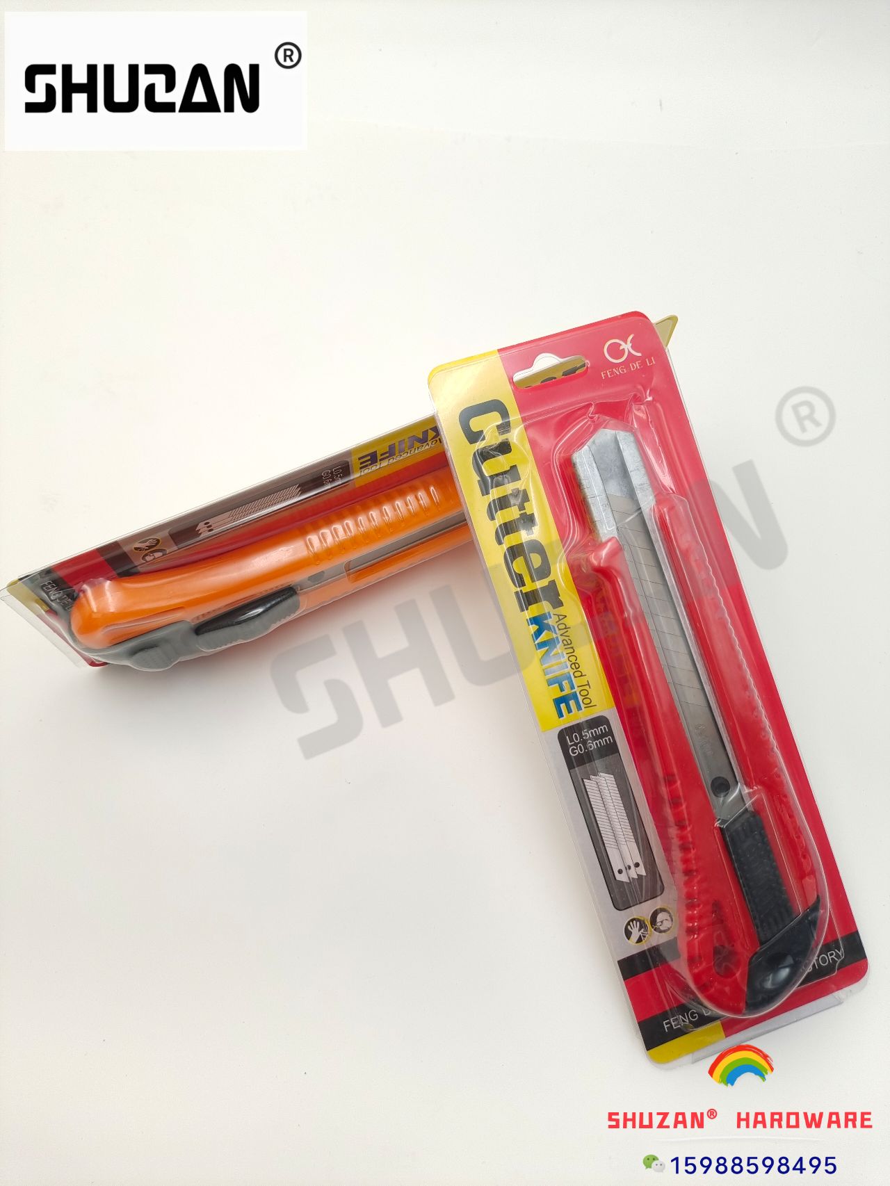 Shuzan Anti-slip Special utility knife for express delivery, paper cutting, unboxing, thickened blade factory direct sales, portable and safe utility knife Application Scenario