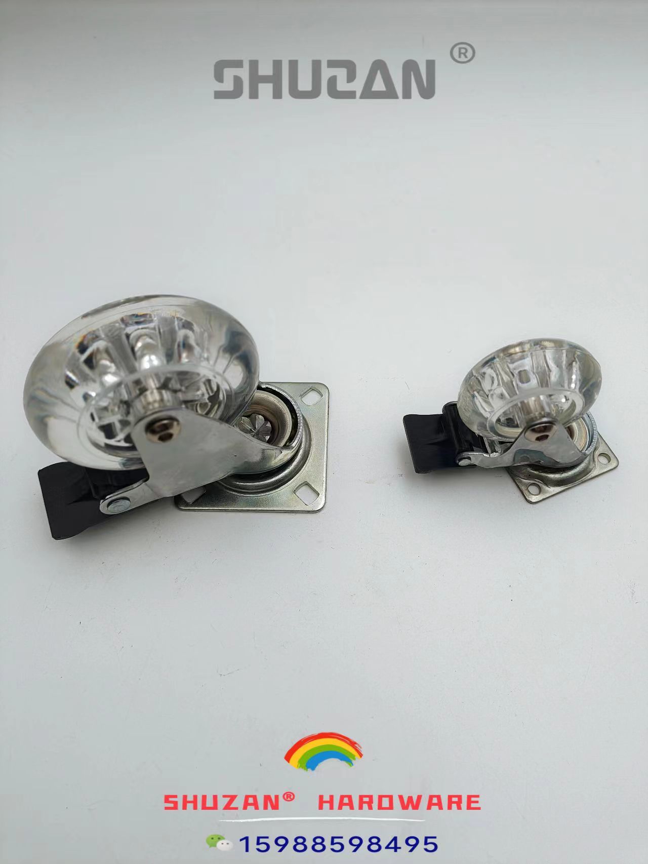 Universal casters, rubber silent wheels, shelf-specific refrigerator displacement wheels, rotatable two-legged mushroom nail fixing wheels Application Scenario