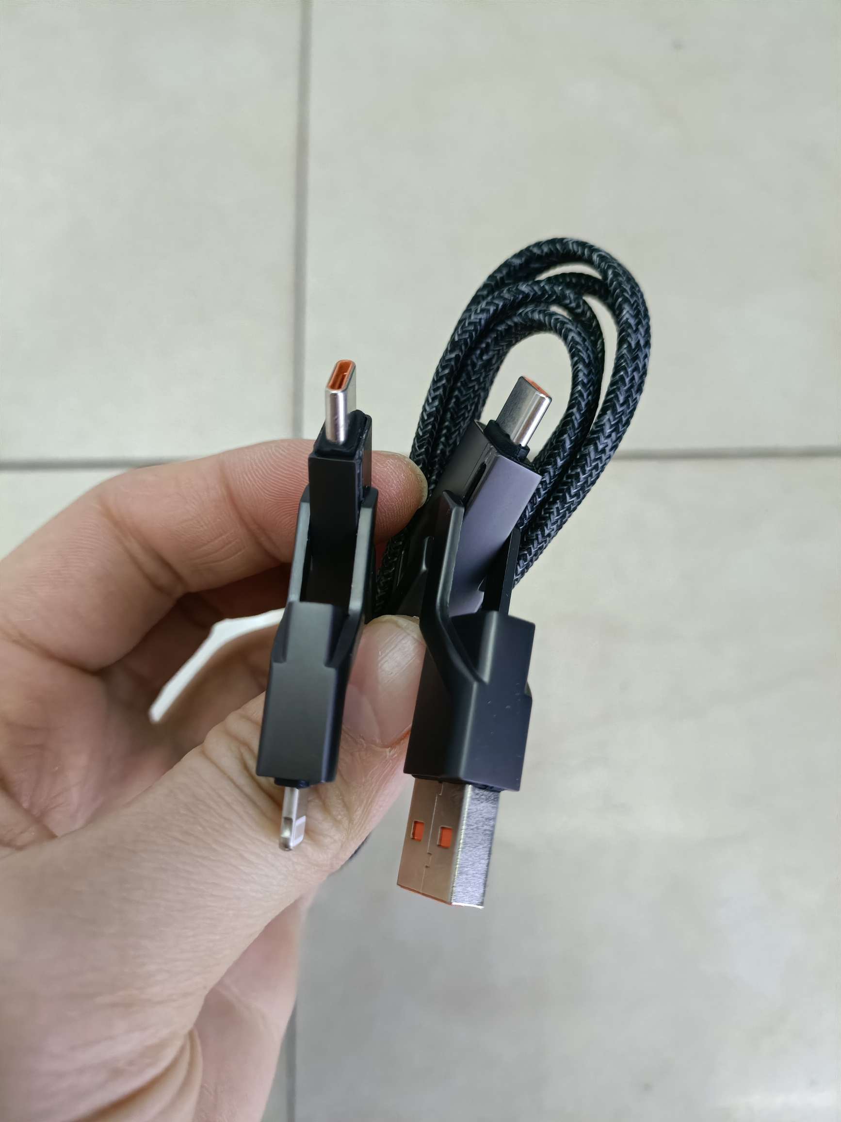 4 en 1 cable de datos de teléfono móvil tipo plástico tipo metal detail image 11