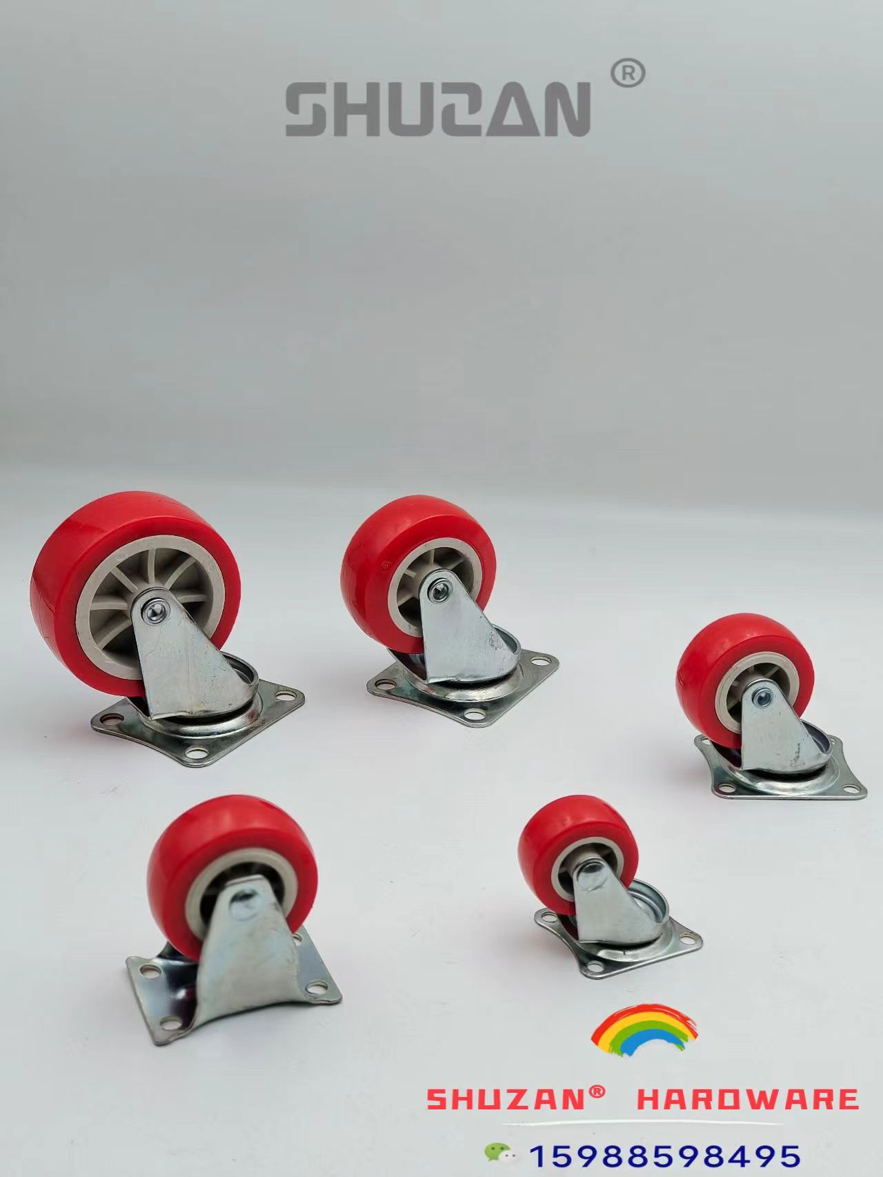The trolley is equipped with universal wheels and steering wheels, which are sturdy and durable industrial flat hands Item Picture