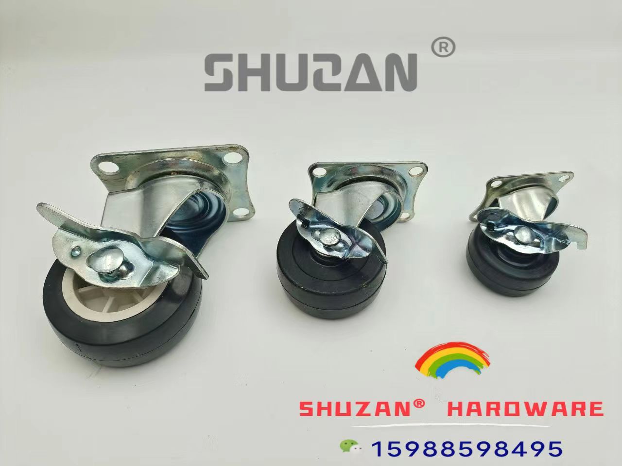Double-bearing plastic swivel wheels, steering brake wheels, sliding wheels, furniture casters, lightweight Application Scenario