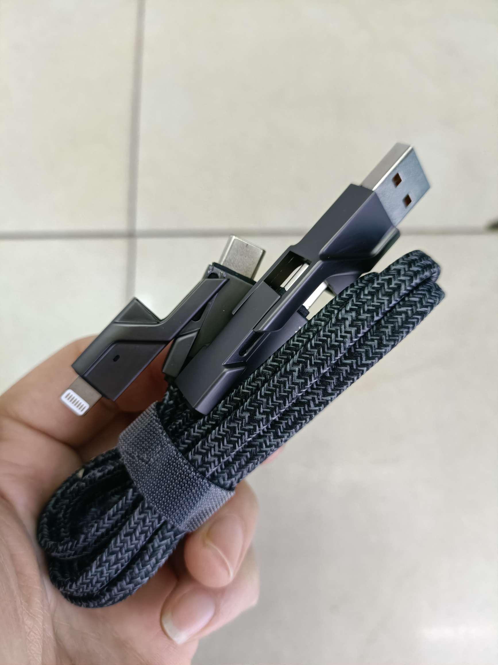 4 en 1 cable de datos de teléfono móvil tipo plástico tipo metal detail image 12
