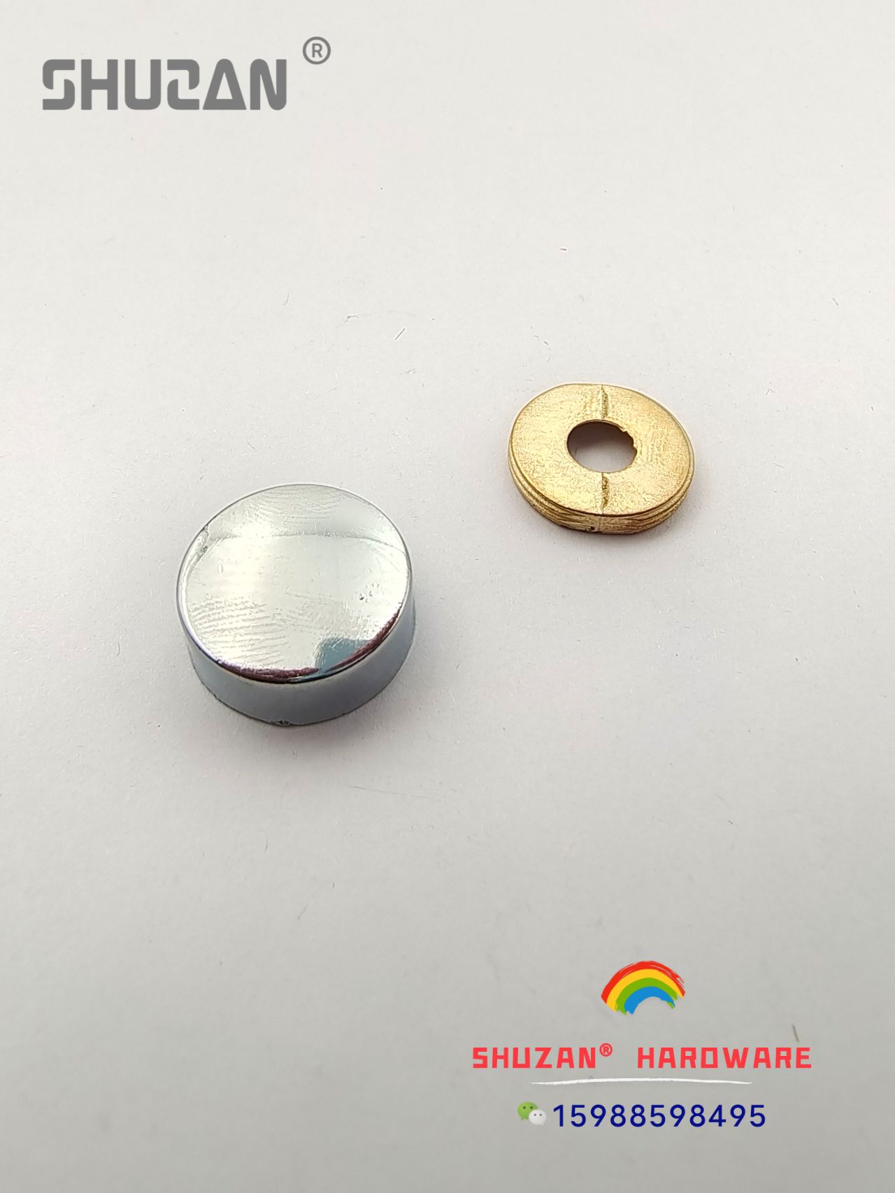 Shuzan Factory direct sales of water pipe rubber gaskets, iron caps, sealing gaskets, alloy material, corrosion-resistant sealing caps Item Picture