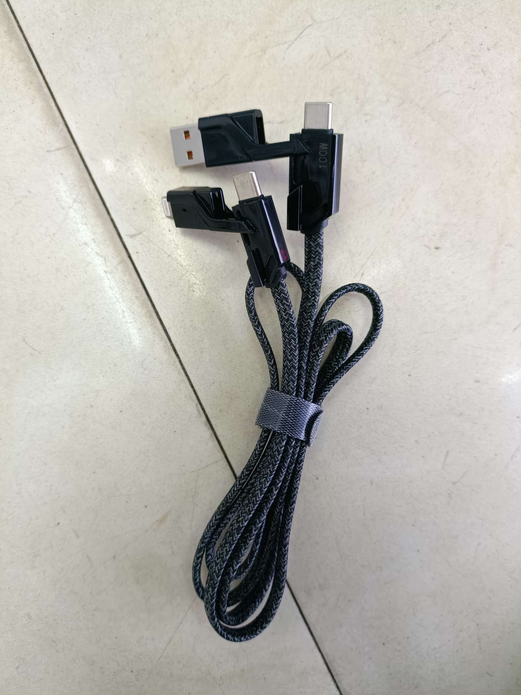 4 en 1 cable de datos de teléfono móvil tipo plástico tipo metal details Picture