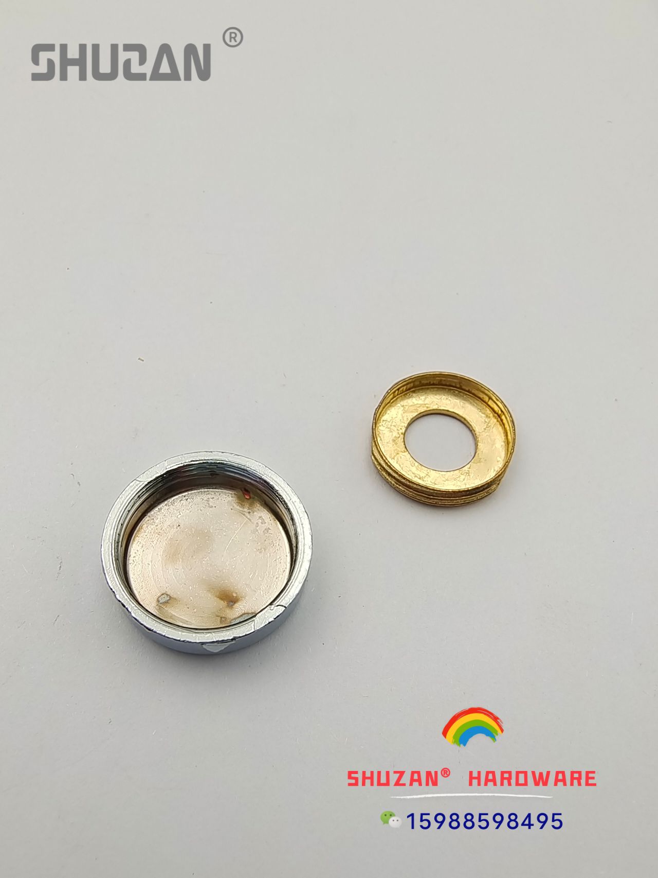 Alloy material water pipe rubber sealing gasket, iron cap sealing cover, Shuzan design, high-strength leak-proof sealing Item Picture