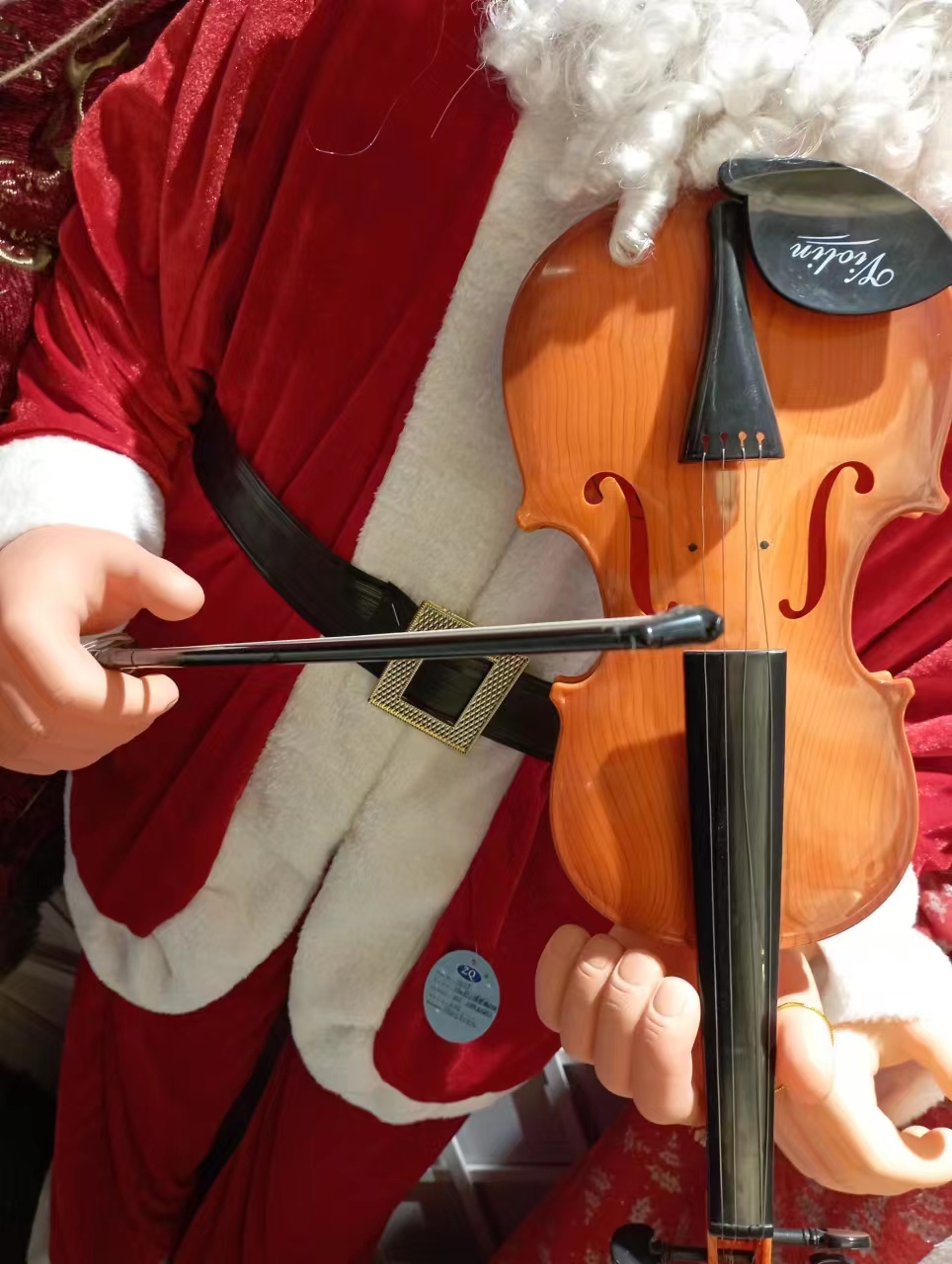 圣诞/圣诞树圣诞用品/圣诞银色球/6cm圣诞塑料铃铛/圣诞节细节图