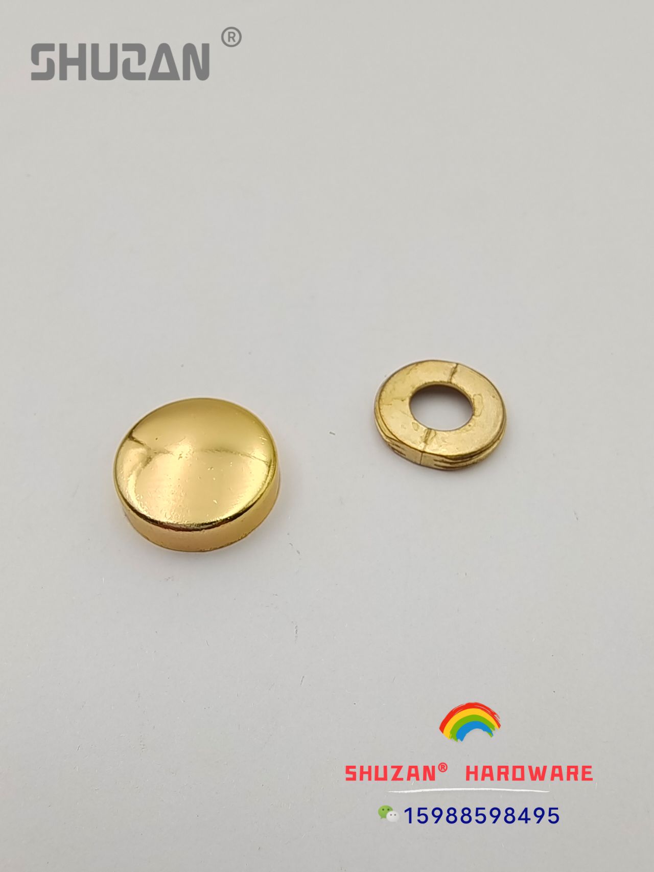 Alloy material water pipe rubber sealing gasket, iron cap sealing cover, Shuzan design, high-strength leak-proof sealing