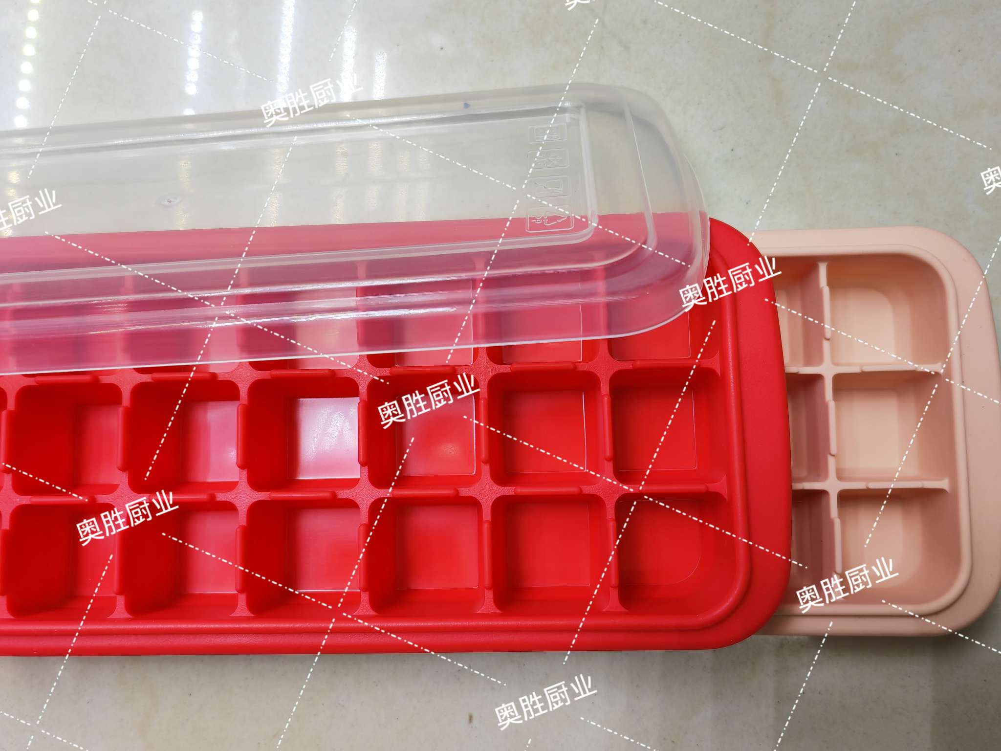 24格食品级硅胶带盖冰格详情图1