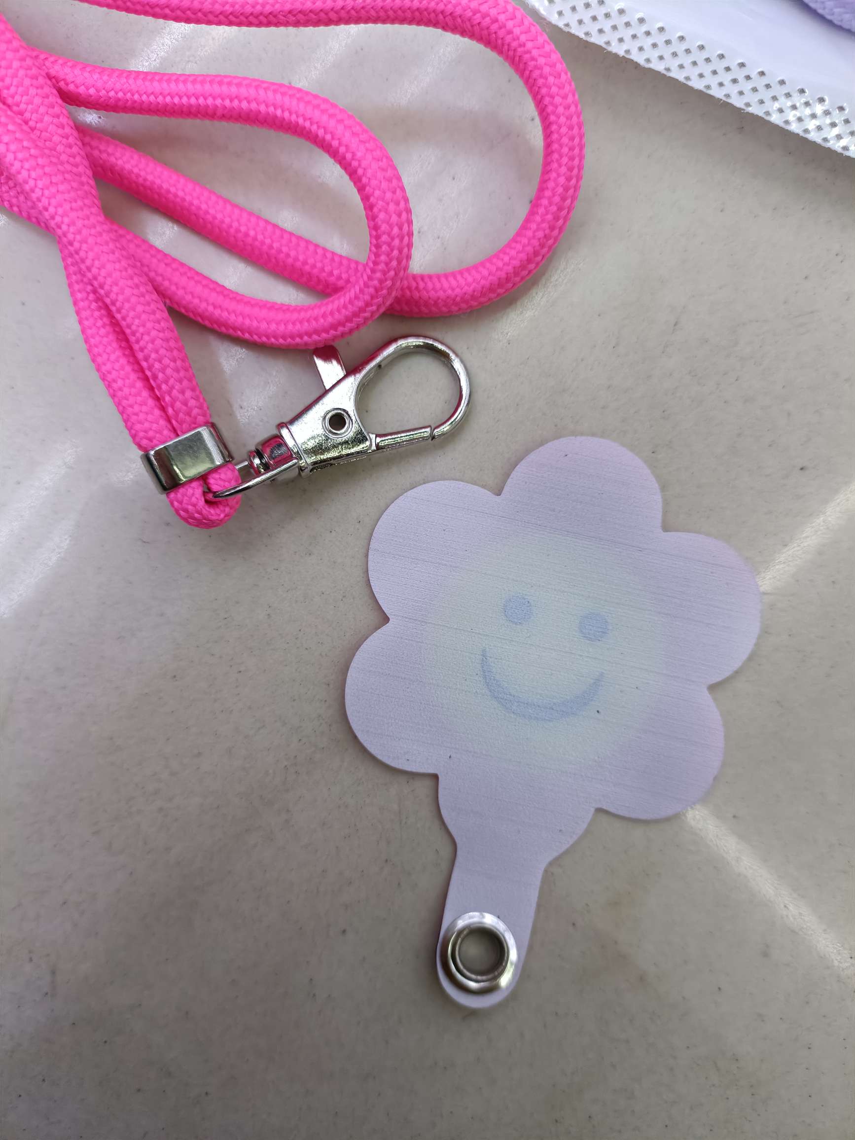 手机挂绳+软垫片 彩虹垫片/蝴蝶垫片/花朵笑脸垫片片详情图2