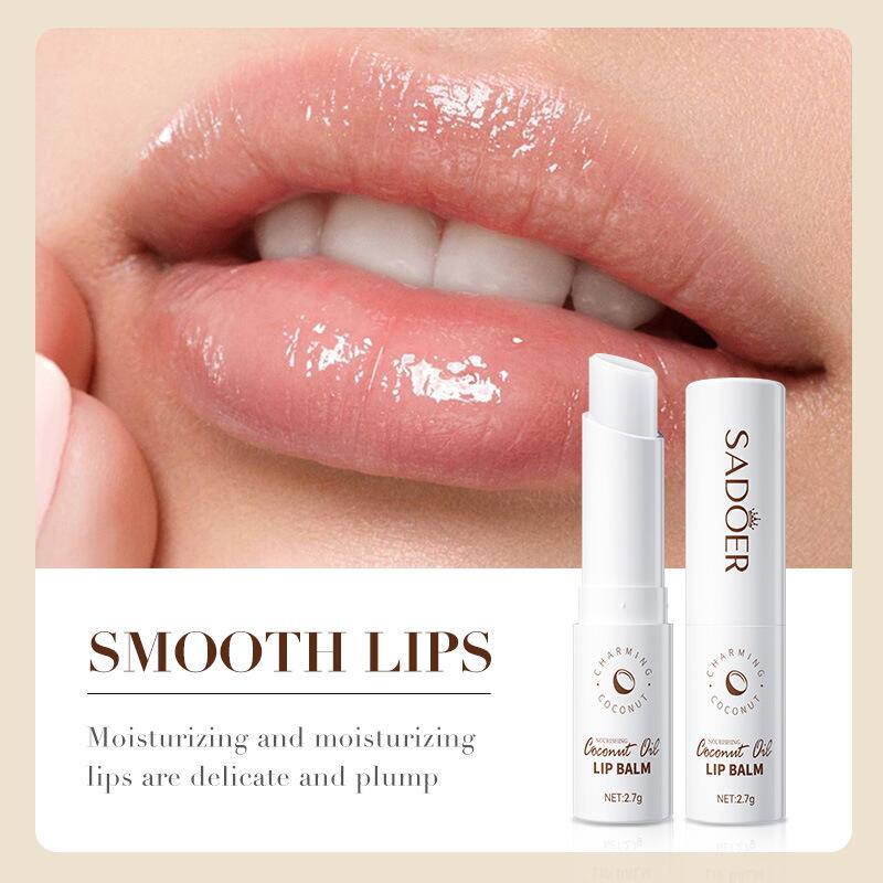 All-english Coconut Lip balm 2.7G Sadoer Hydrating, Moisturizing and Anti-cracking lip balm Cross-border export Specification image