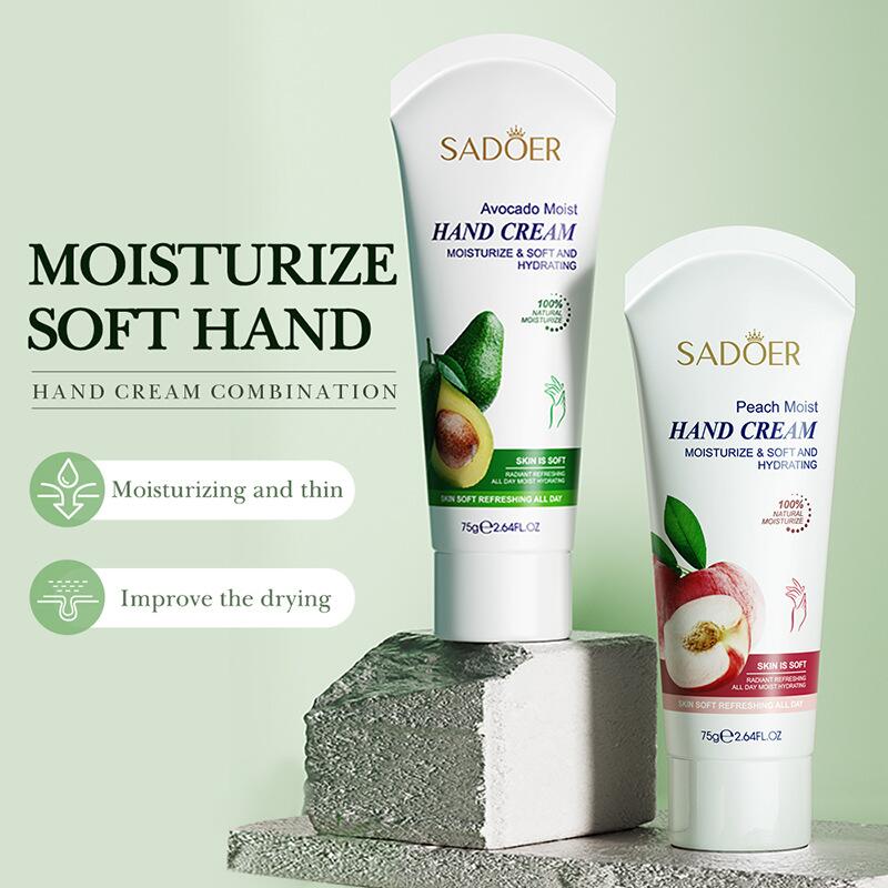 All-english fruit Hand Cream 75g SADOER Avocado Moisturizing Coconut Moisturizing Cross-border Foreign Trade details Picture