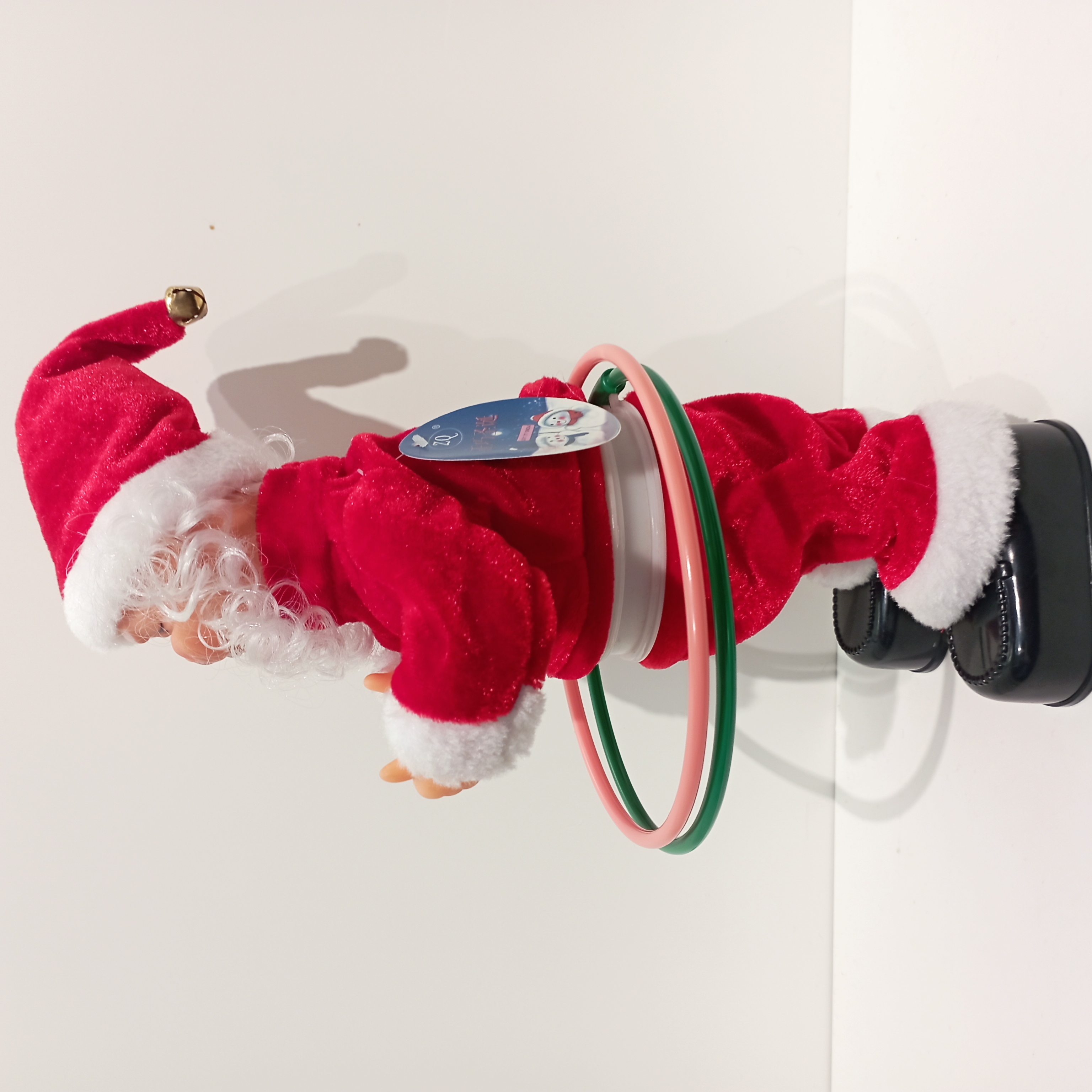 Christmas 9123 Santa Claus in cute shape with a music hula hoop. Santa Claus 30CM electric toy Application Scenario