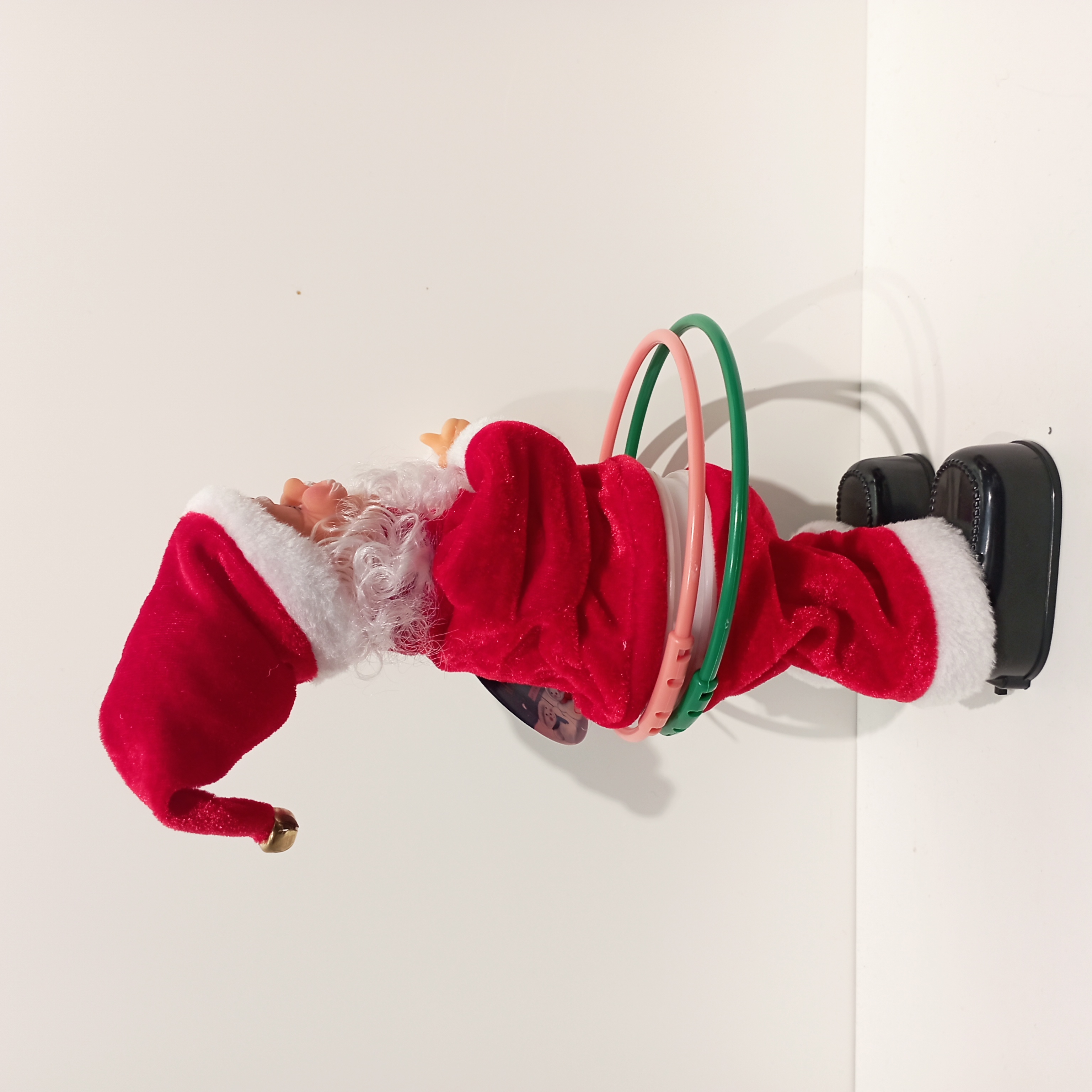 Christmas 9123 Santa Claus in cute shape with a music hula hoop. Santa Claus 30CM electric toy Specification image