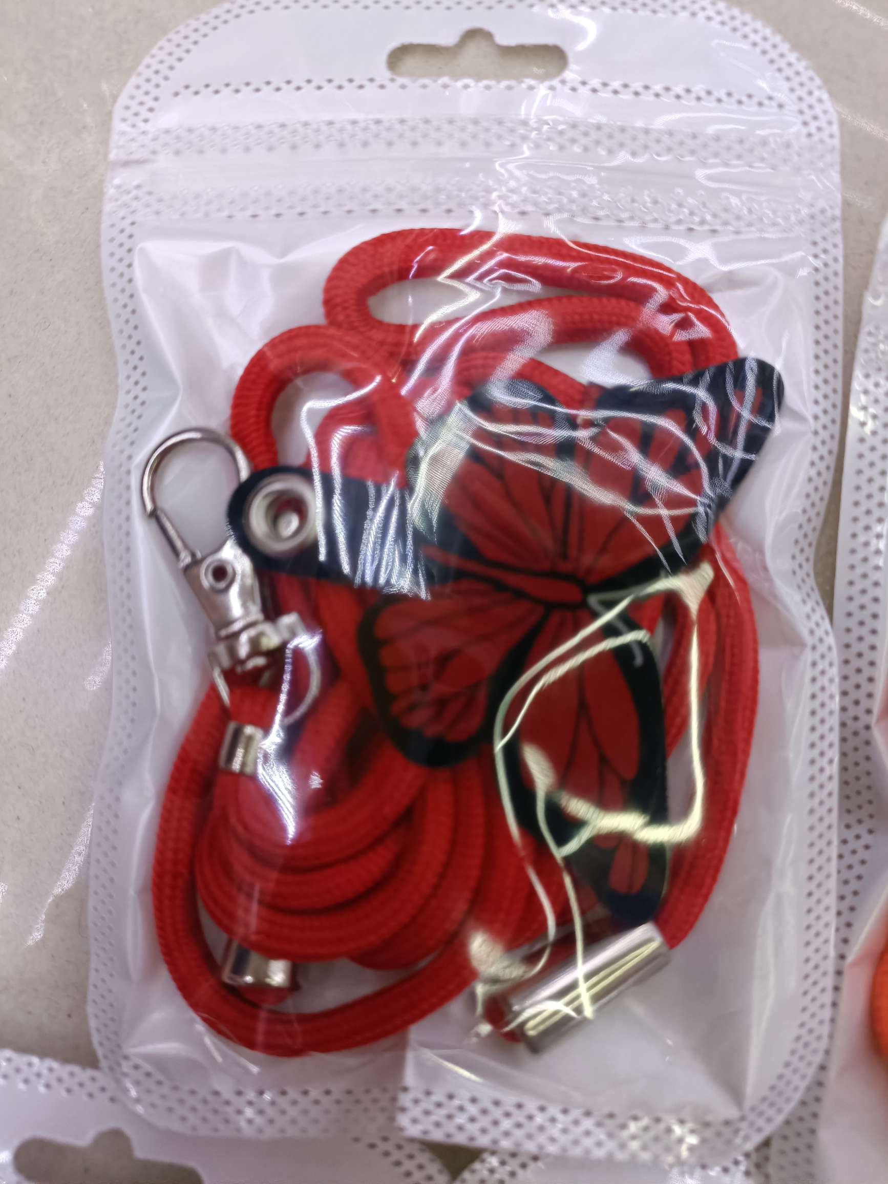 手机挂绳+软垫片 彩虹垫片/蝴蝶垫片/花朵笑脸垫片片详情图7