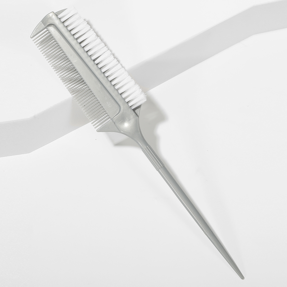 Hair dye comb, double-sided soft bristle brush, hair dye brush, hairdressing pointed tail hair dye brush