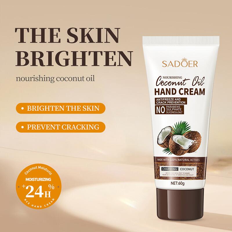 All-english coconut hand cream SADOER hydrating, moisturizing, anti-cracking and nourishing hand cream cross-border export wholesale details Picture