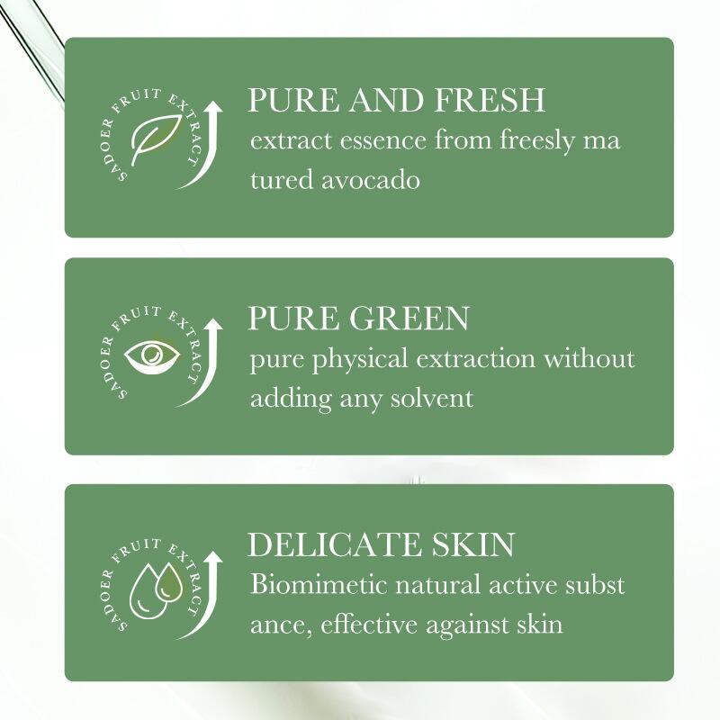 All-english avocado Eye Cream 20g SADOER moisturizes and improves eye wrinkles and eye bags. Cross-border export Application Scenario