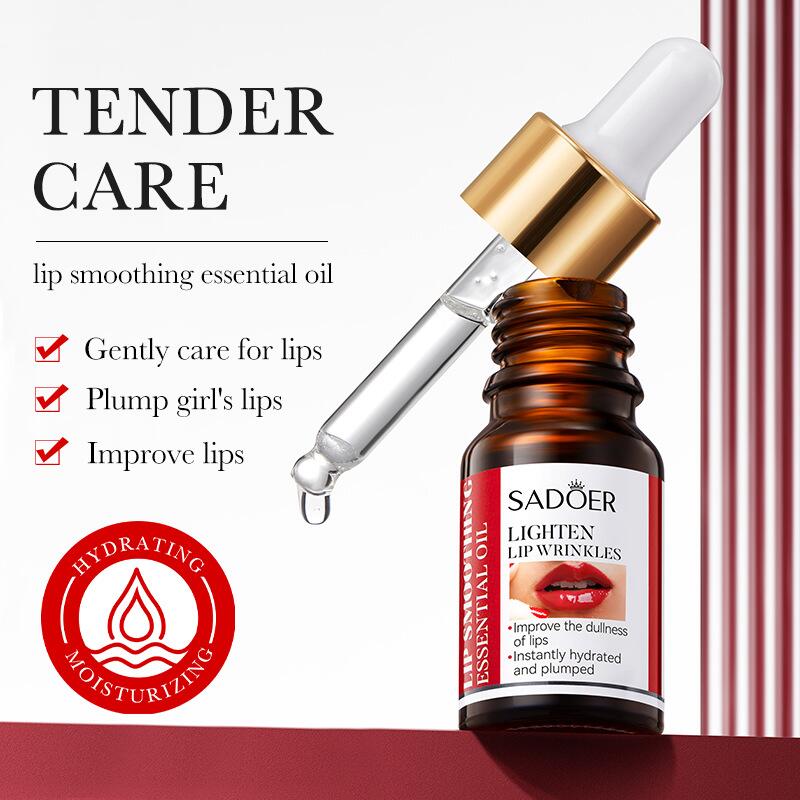 10ml Full English Lip Care Essence Oil SADOER Moisturizing and Hydrating Essential Oil Cross-border export