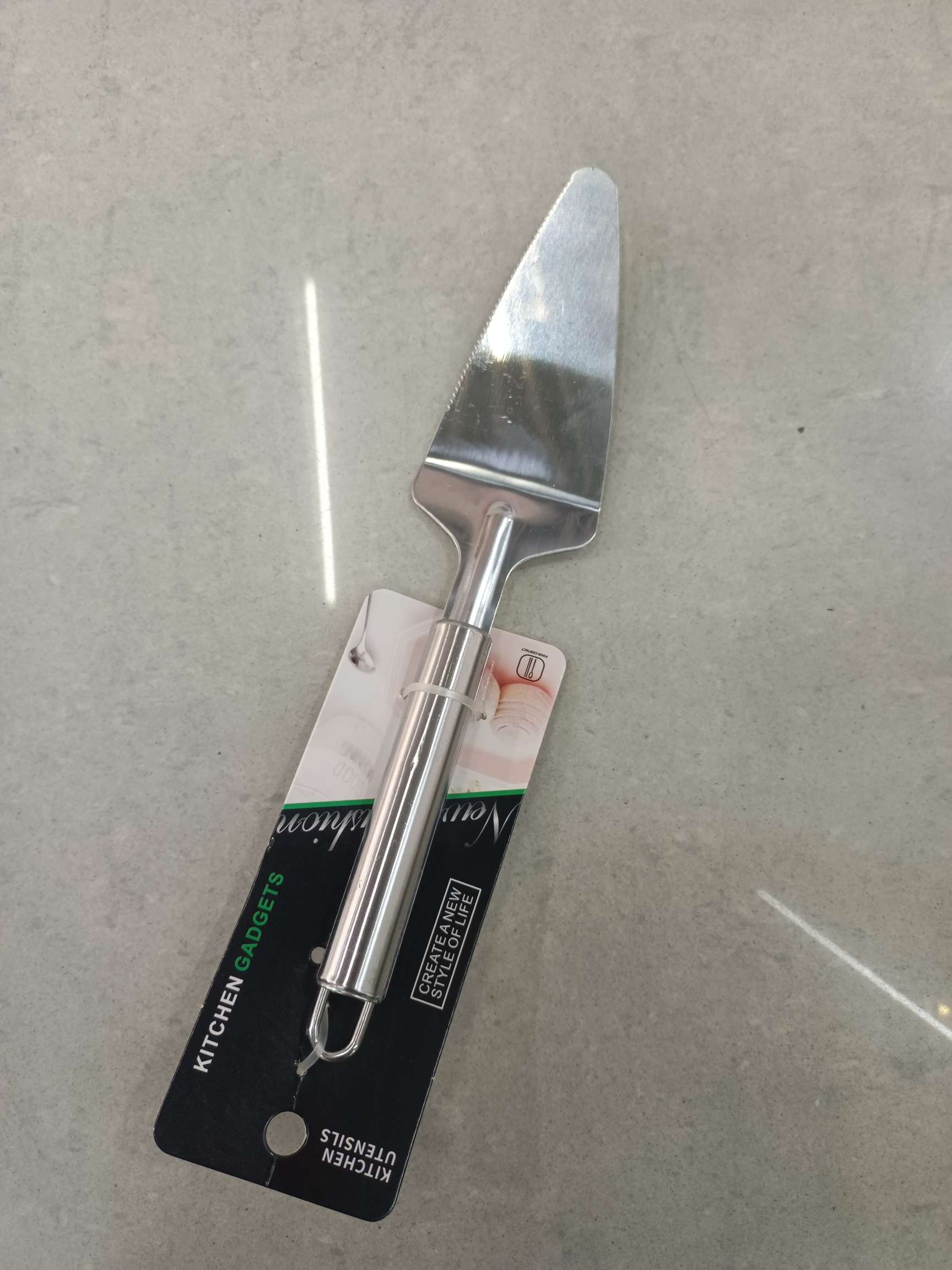 厂家批发不锈钢披萨铲切饼刀圆管柄披萨铲蛋糕刀料理烘焙工具