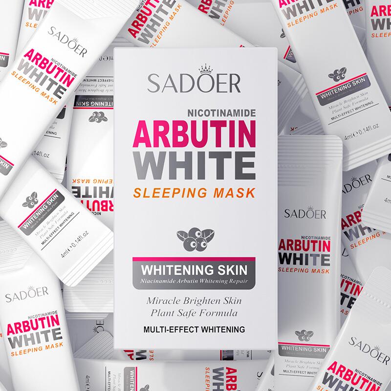 Cross-border export of SADOER nicotinamide arbutin sleep mask in English details Picture