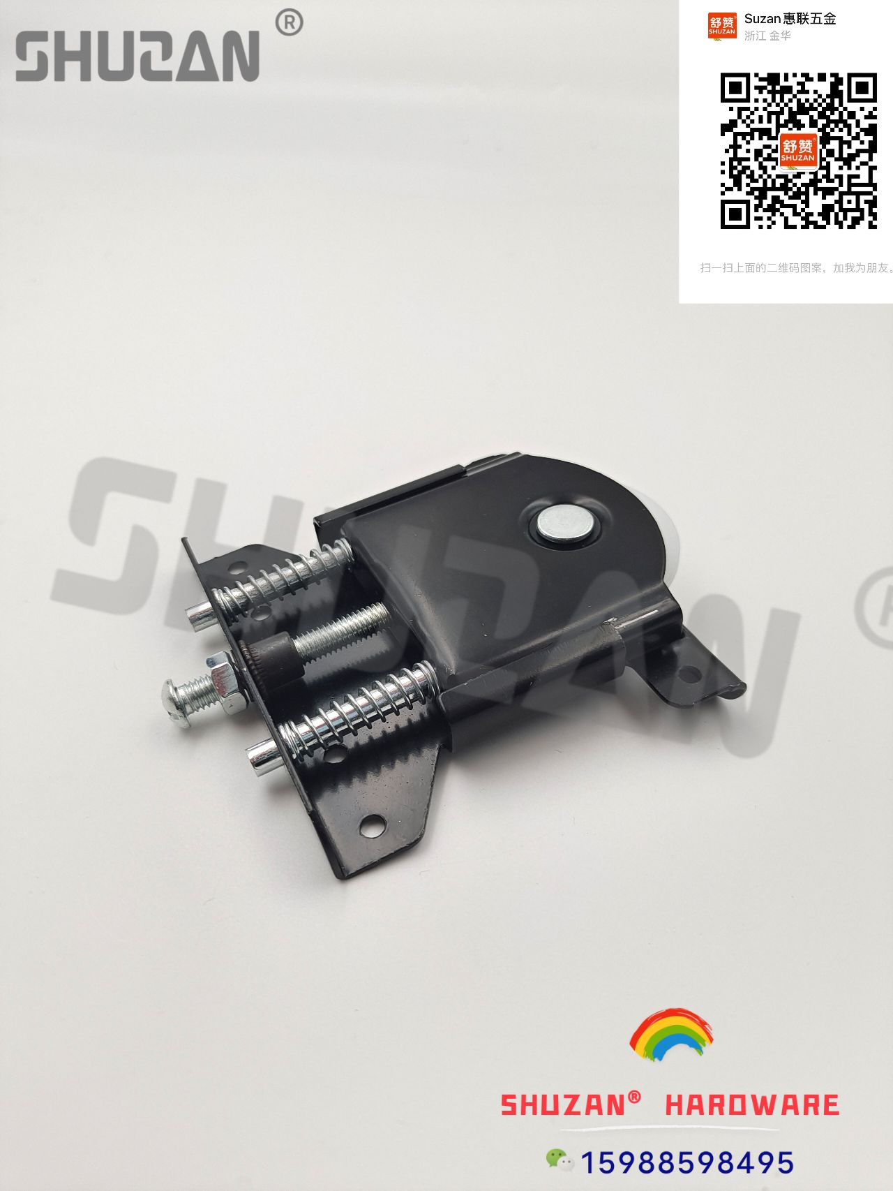 Polea de la puerta del baño de shuzan ruedas de la puerta deslizante del plástico de aluminio carril colgante rueda del carril superior de la puerta polea del carril de la puerta del desplazamiento pesado polea de la puerta negra del acero inoxidable Specification image