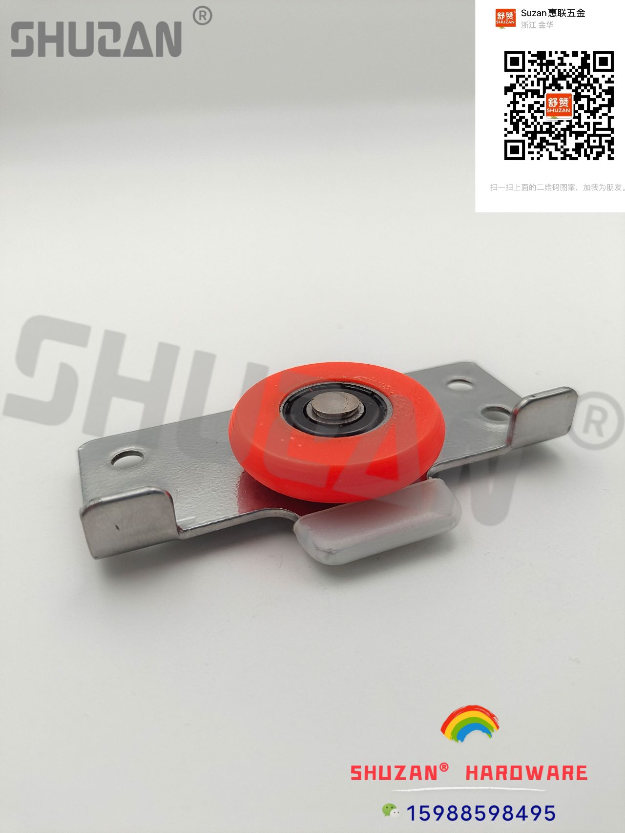 Shuzan aluminio puerta corredera de plástico puerta de baño rueda deslizante industrial heavy duty rueda de elevación guía de rueda de desplazamiento de la puerta polea del carril de la puerta venta directa de fábrica de puertas y ventanas polea Specification image