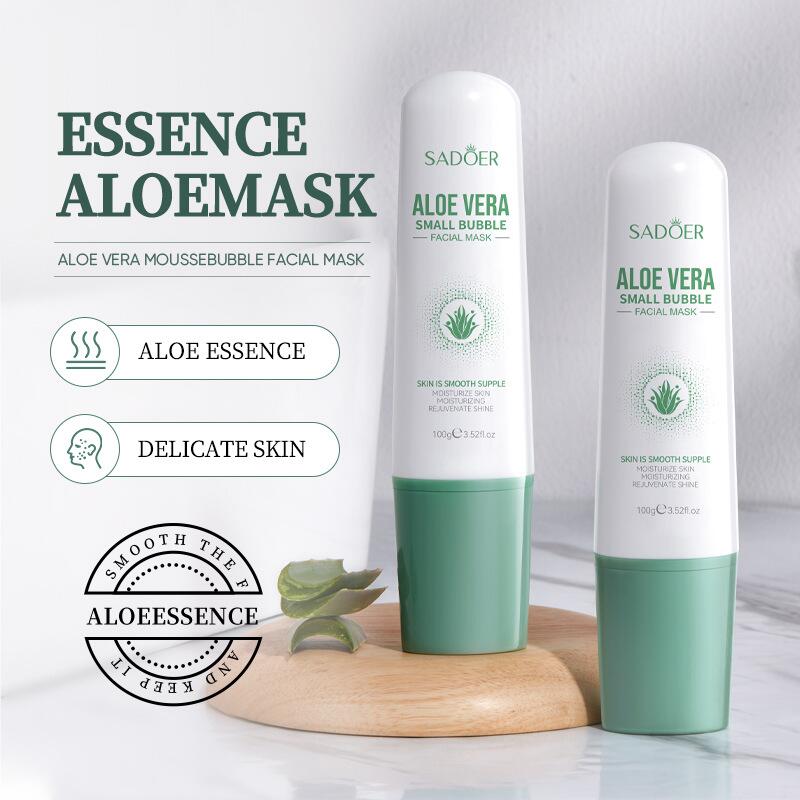 All-english aloe vera bubble mask SADOER for blackhead and acne removal, bubble mud mask cross-border export Item Picture