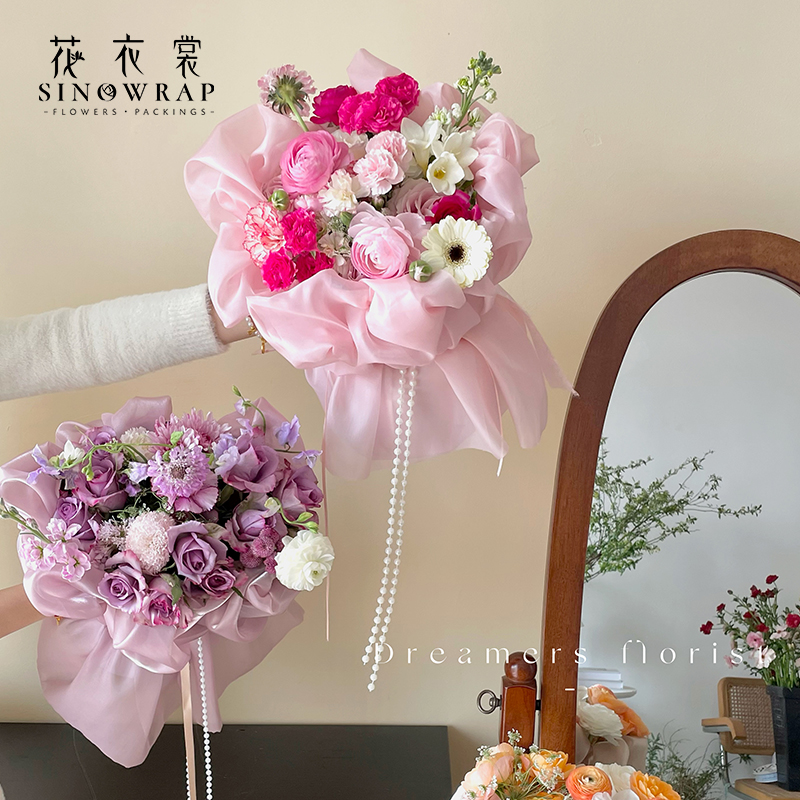 Flower dresses, pearl accessories, chains, bouquets, tassels, floral art, packaging materials, flower shop supplies Item Picture